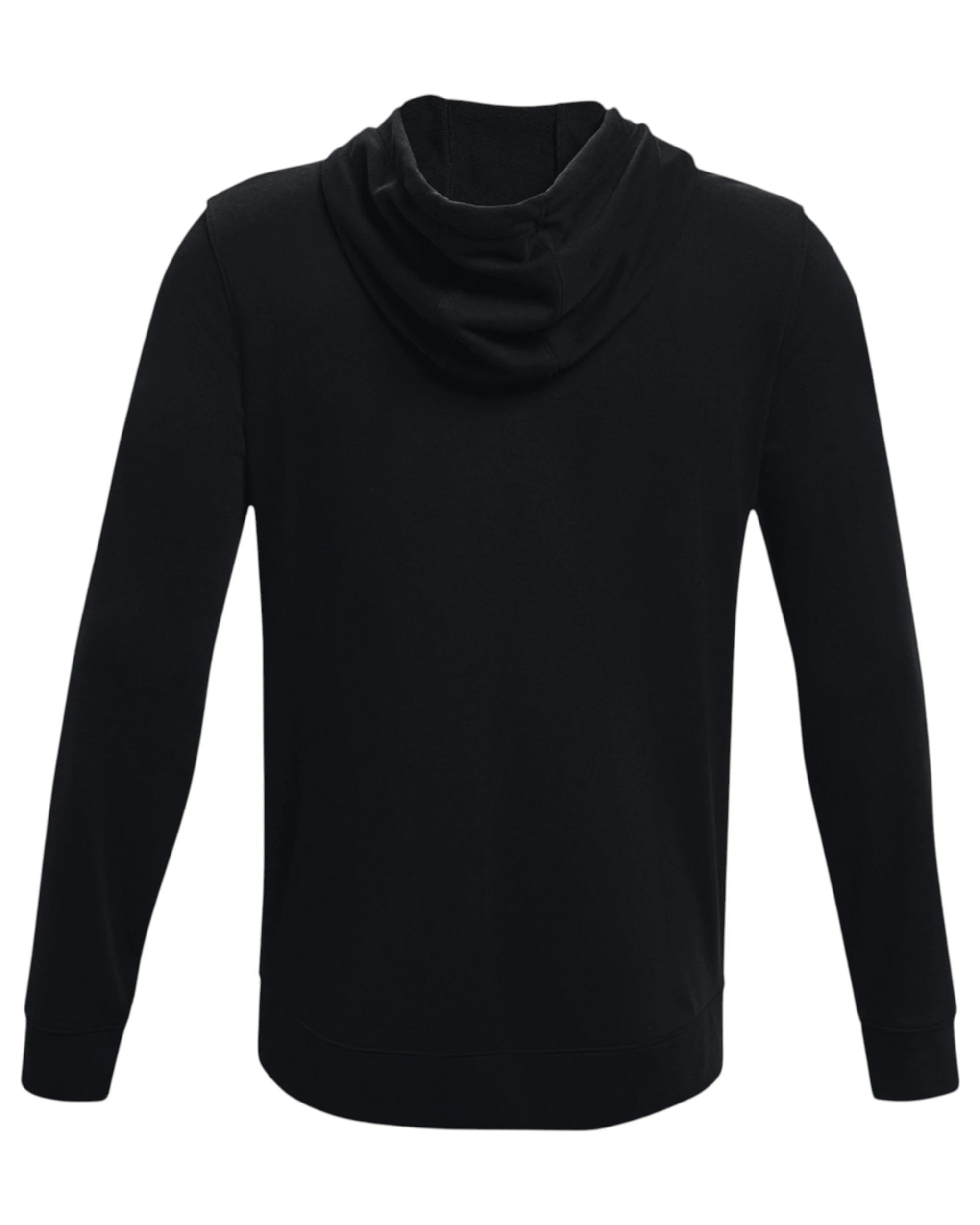 4 Under Armour Mens Rival Terry Full Zip Black/ White Jacket BLACK, 4 of 6