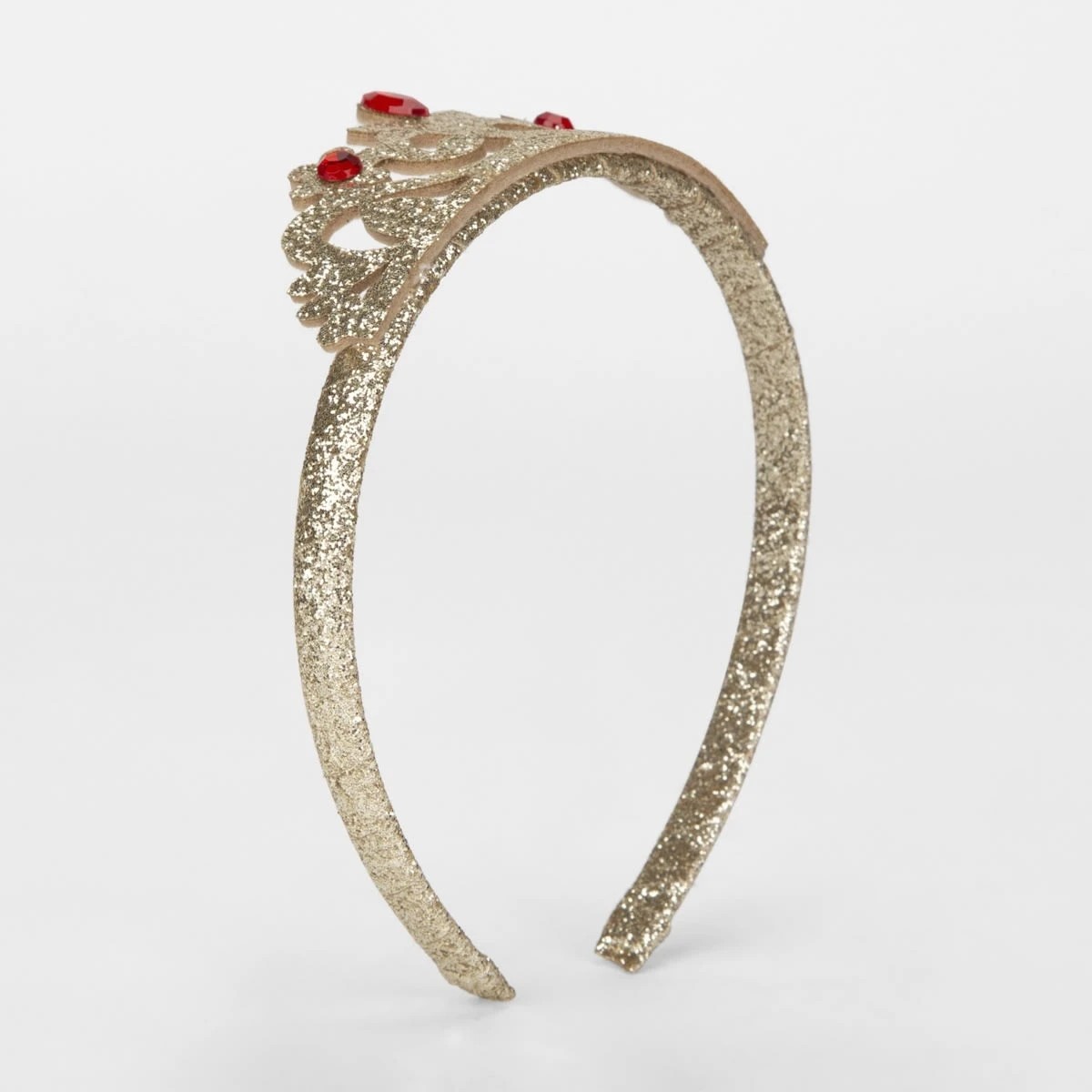 1 Tiara Headband - Gold Look and Red, 1 of 4