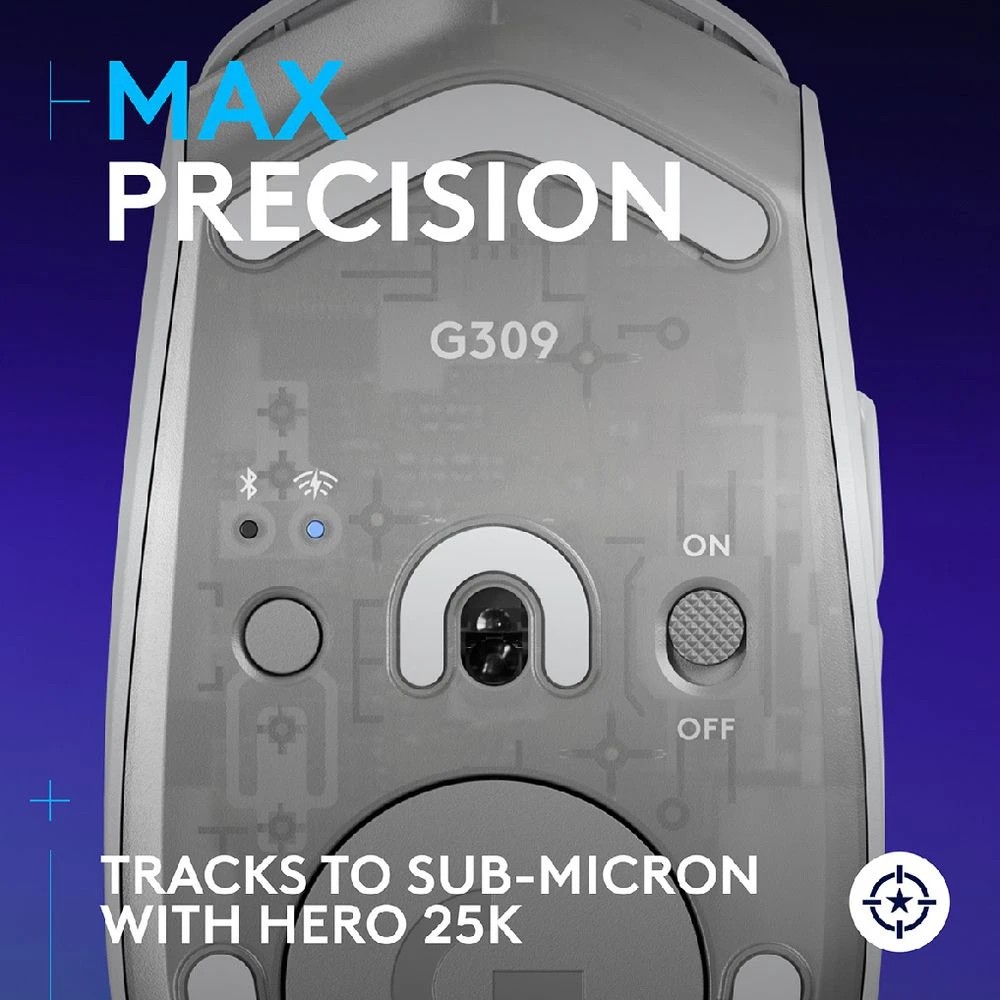 10 Logitech G309 LIGHTSPEED Wireless Gaming Mouse White, 10 of 10