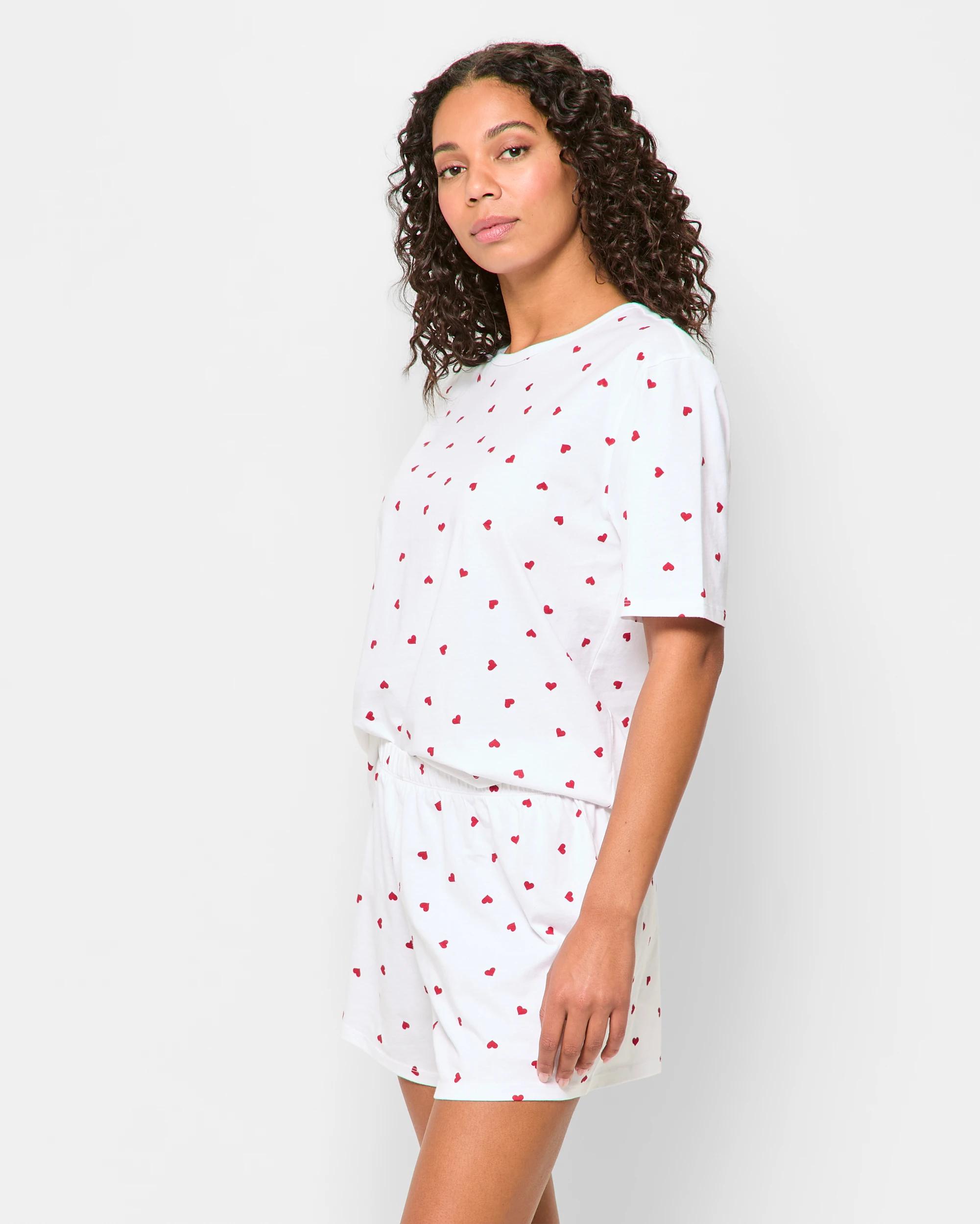 3 Target Australian Cotton Jersey Pyjama Set WHITE HEART, 3 of 5