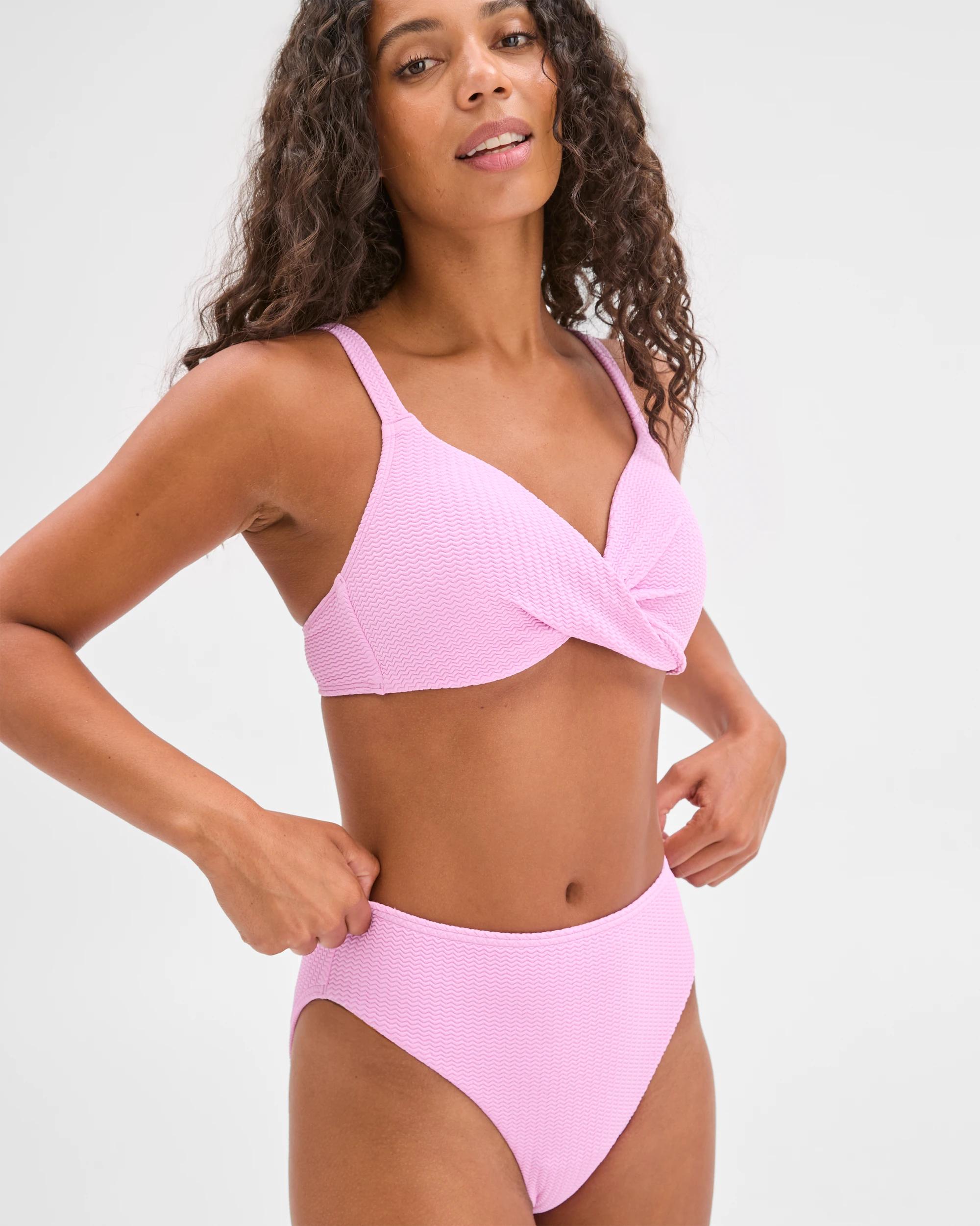 3 Target Woman Resort Crinkle High Waisted High Cut Bikini Briefs ORCHID, 3 of 9