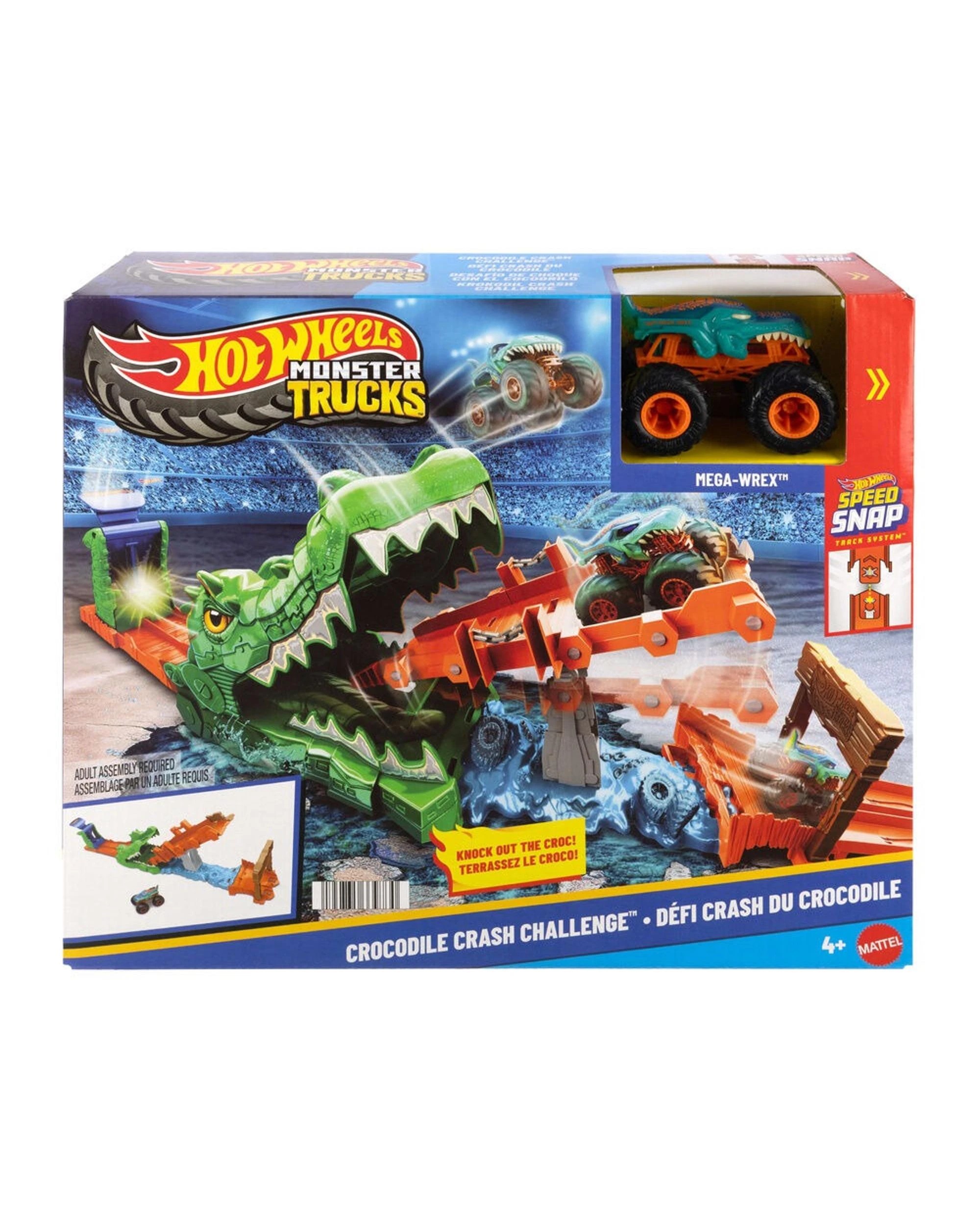 1 Hot Wheels Monster Trucks Crocodile Crash Challenge, 1 of 4