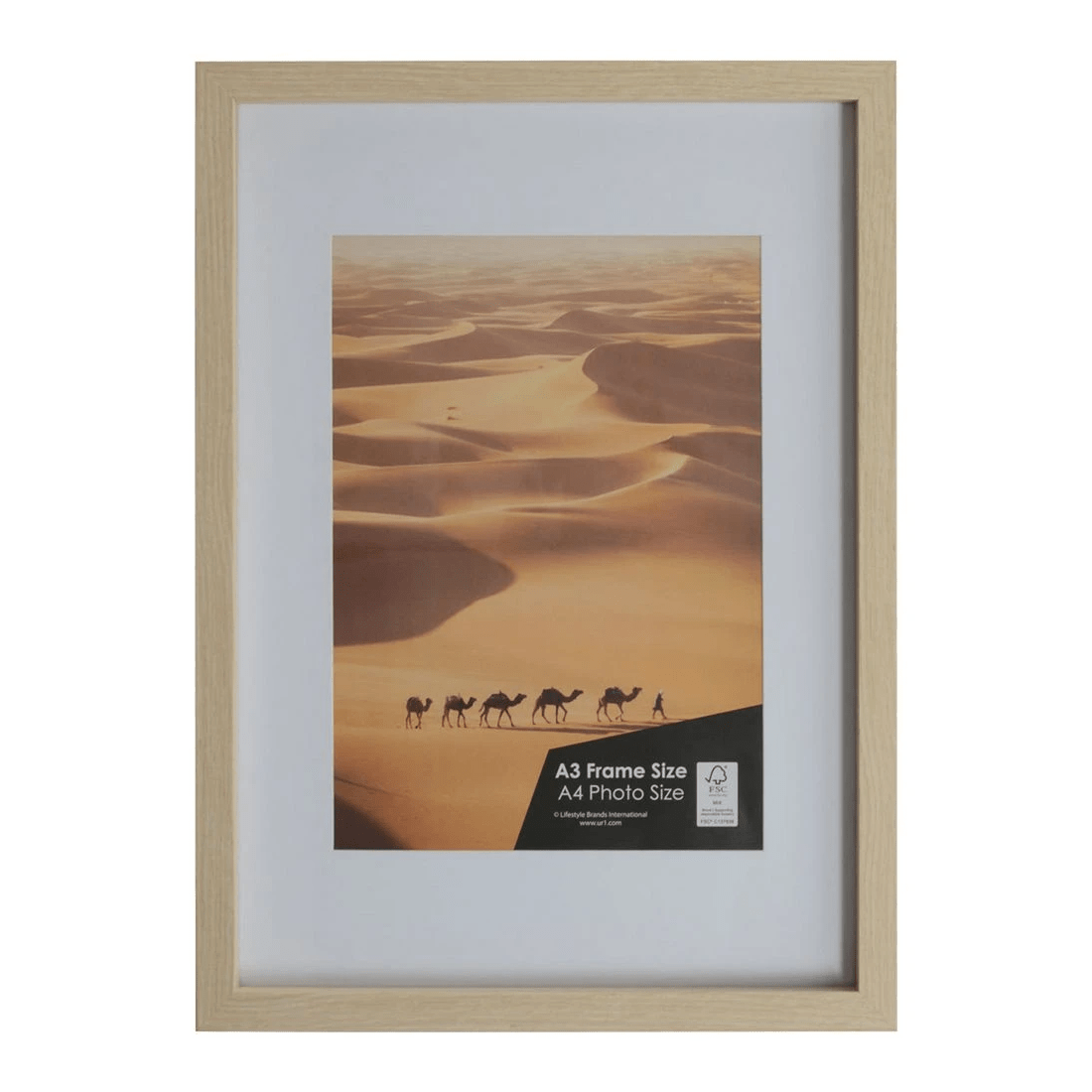 1 Sahara A3 Poster Frame Oak, 1 of 4