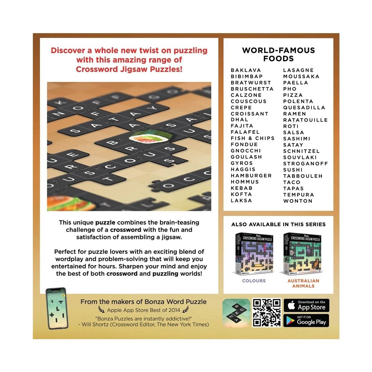 10 100 Piece Bonza Crossword Jigsaw Puzzle - Assorted, 10 of 10