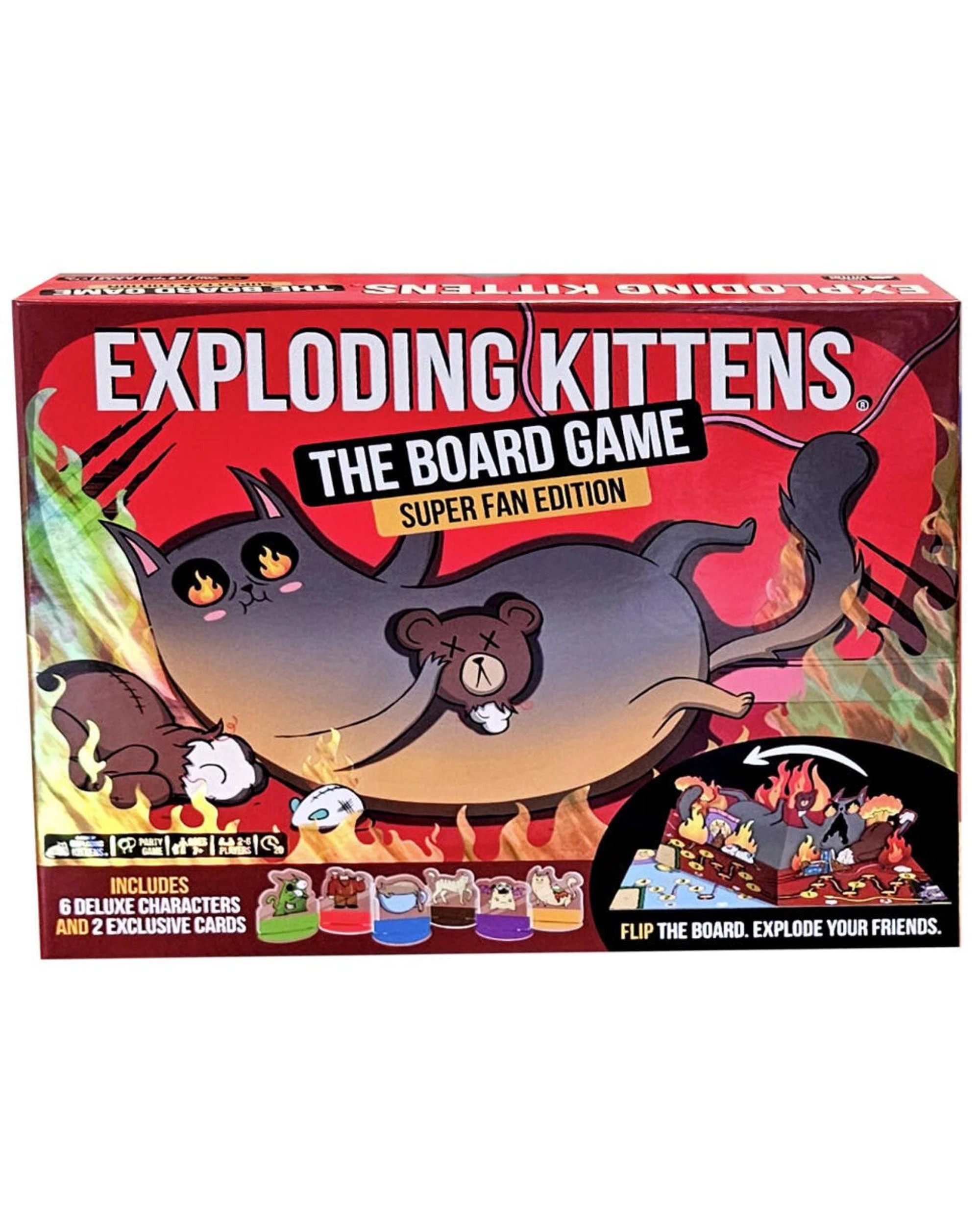 1 Exploding Kittens LLC Exploding Kittens The Board Game Super Fan Edition, 1 of 3