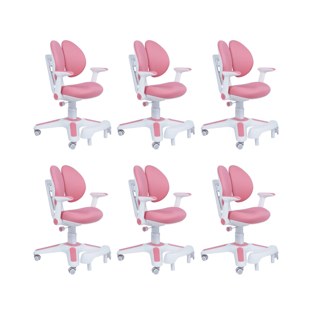 1 BR Home Height Adjustable Ergonomic Study Chairs for Children - 6 Pack, 1 of 10