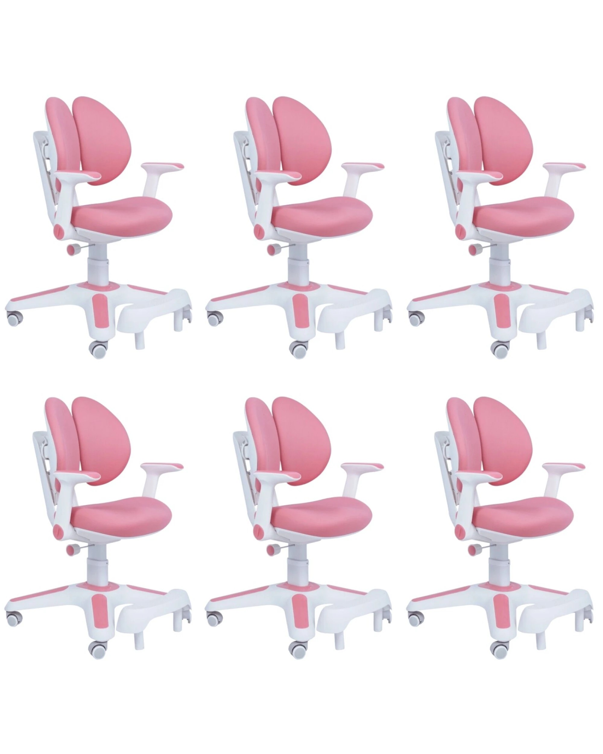 1 BR Home Height Adjustable Ergonomic Study Chairs for Children - 6 Pack, 1 of 10