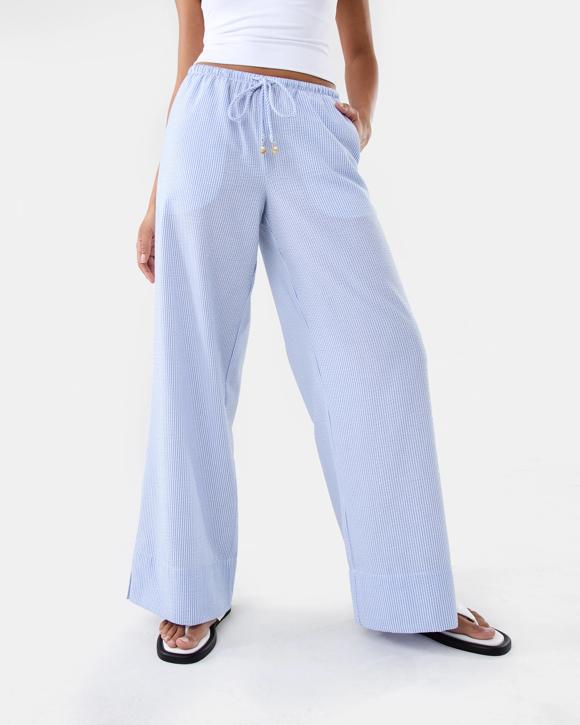 Pull-On Textured Pants