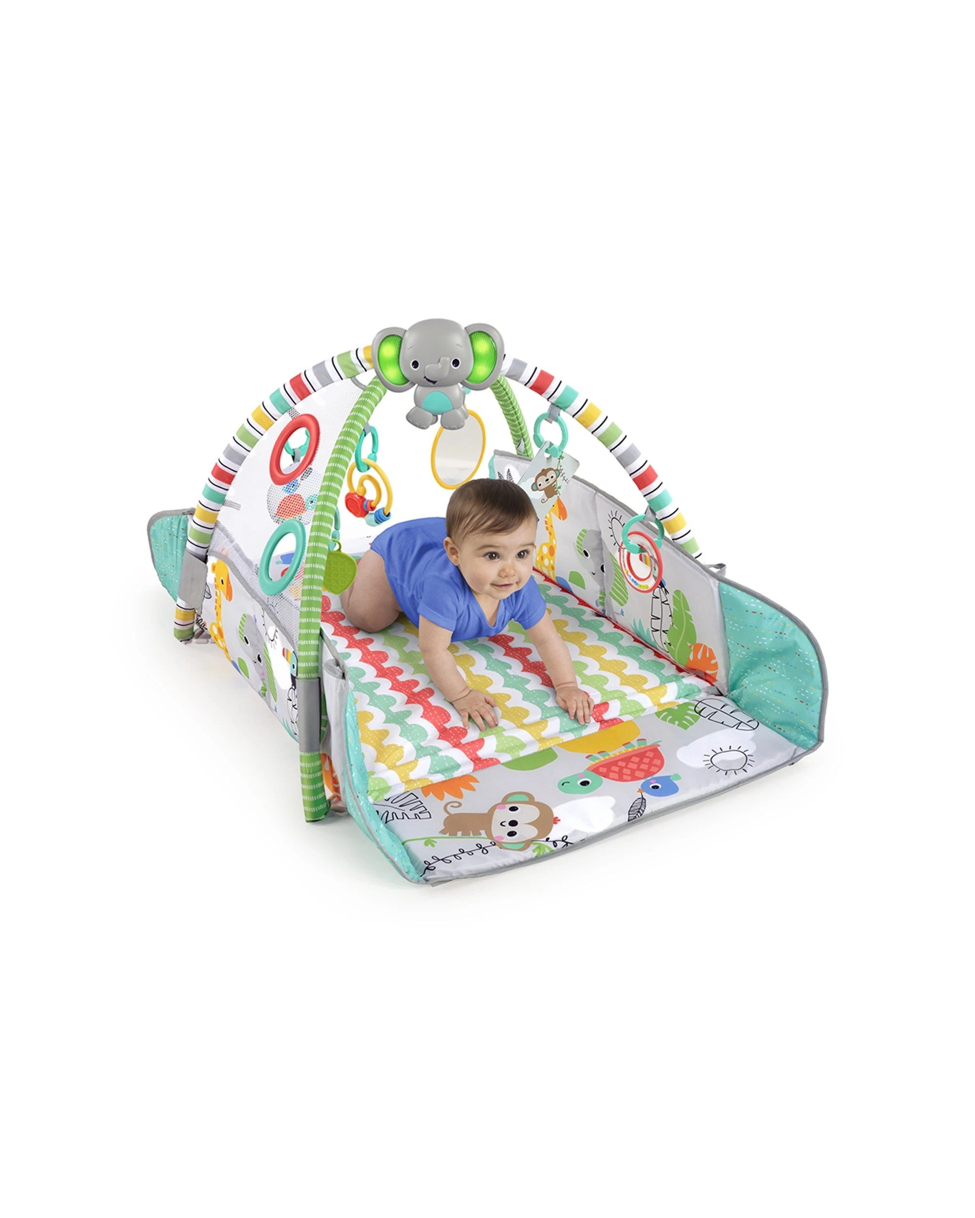 7 Bright Starts 5in1 Baby Your Way Play Mat Activity Gym Ball Pit Totally Tropical.
 - Multi, 7 of 9