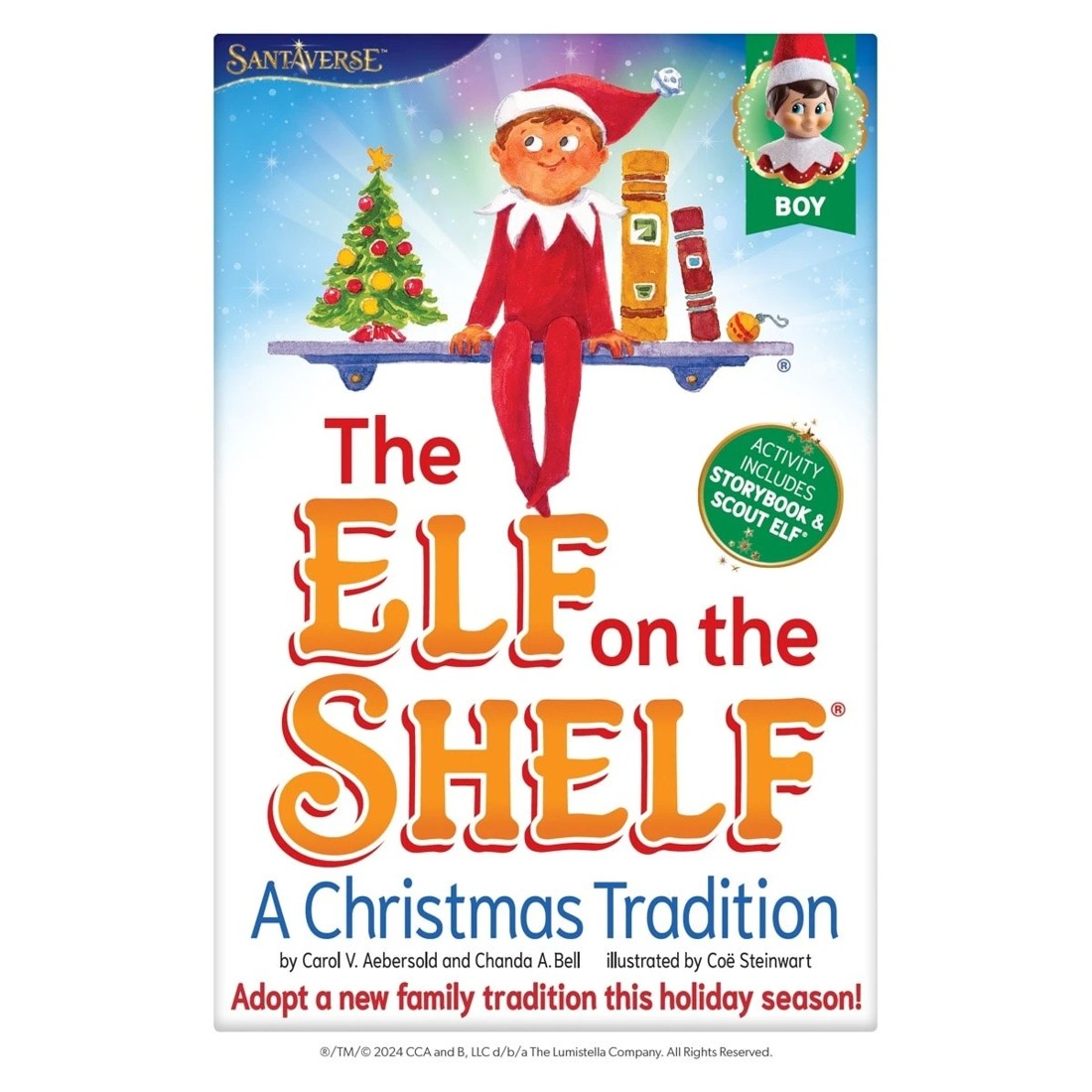1 The Elf on the Shelf Boy Elf: A Christmas Tradition by Carol V. Aebersold and Chanda A. Bell - Book, 1 of 8