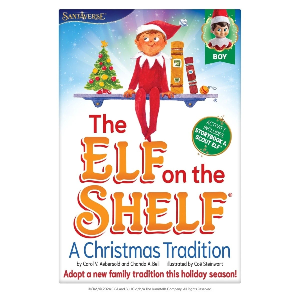1 The Elf on the Shelf Boy Elf: A Christmas Tradition by Carol V. Aebersold and Chanda A. Bell - Book, 1 of 8