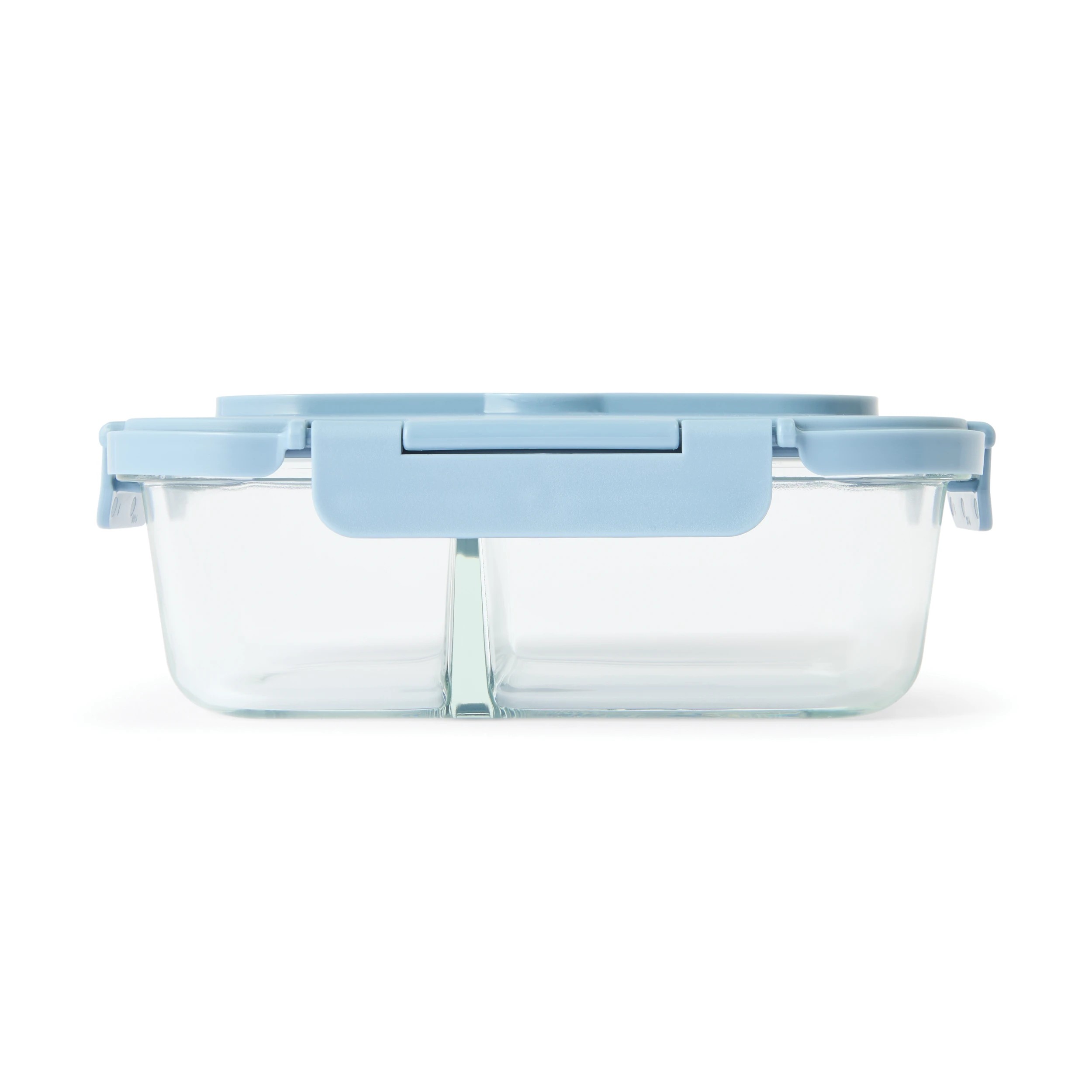 4 Glass Bento Lunch Box with Cutlery - Blue, 4 of 8