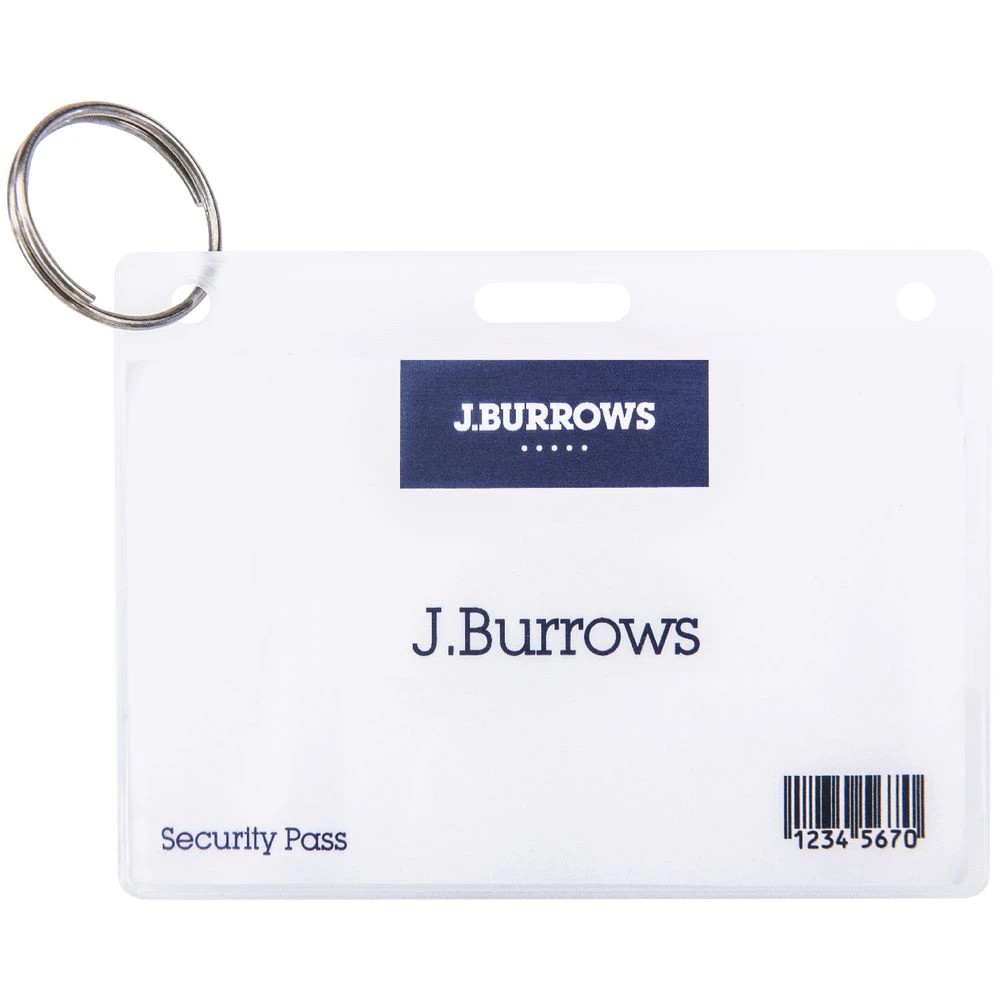 5 J.Burrows ID Card Holder with Ring Landscape 50 Pack, 5 of 5