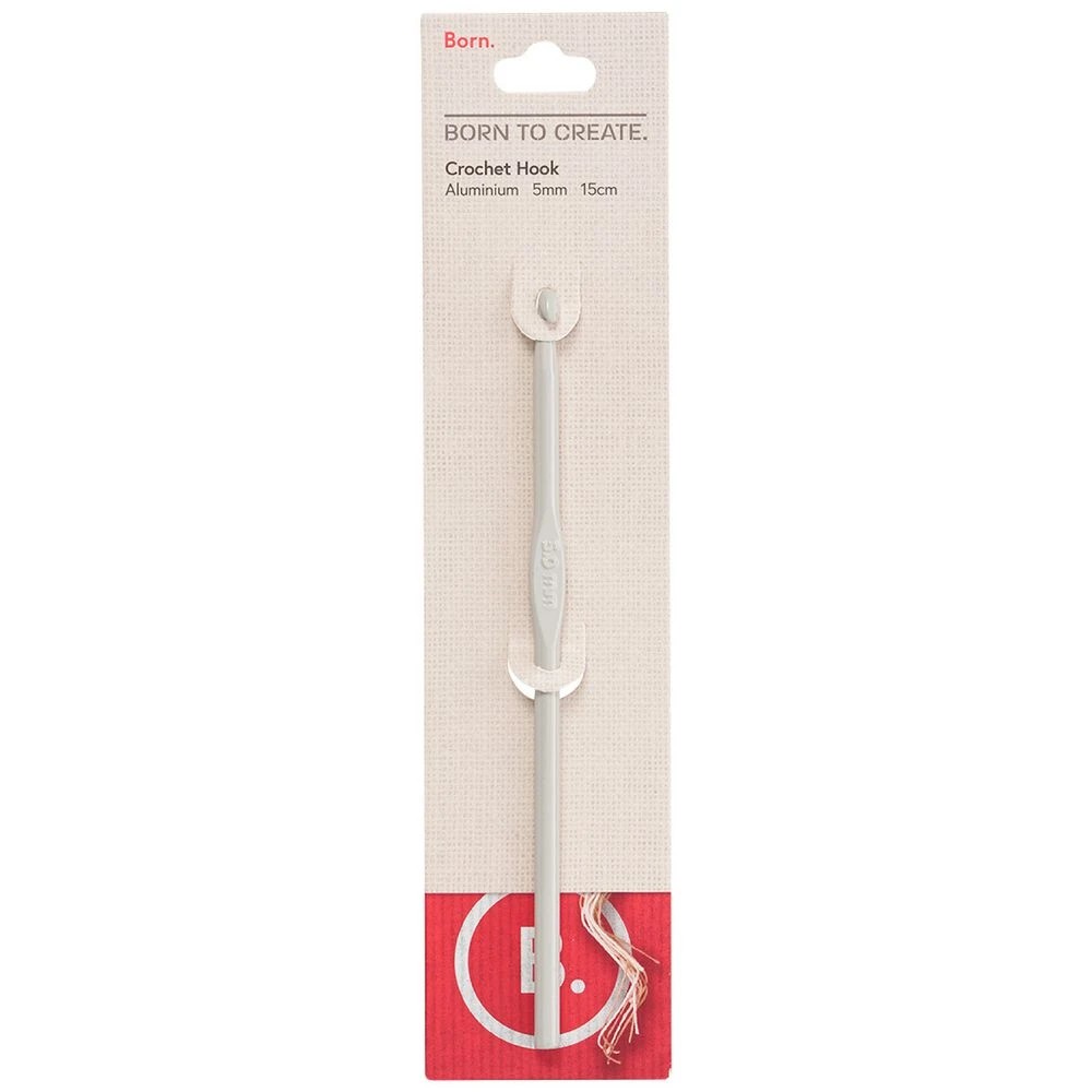 1 Born Aluminium Crochet Hook 5mm, 1 of 3