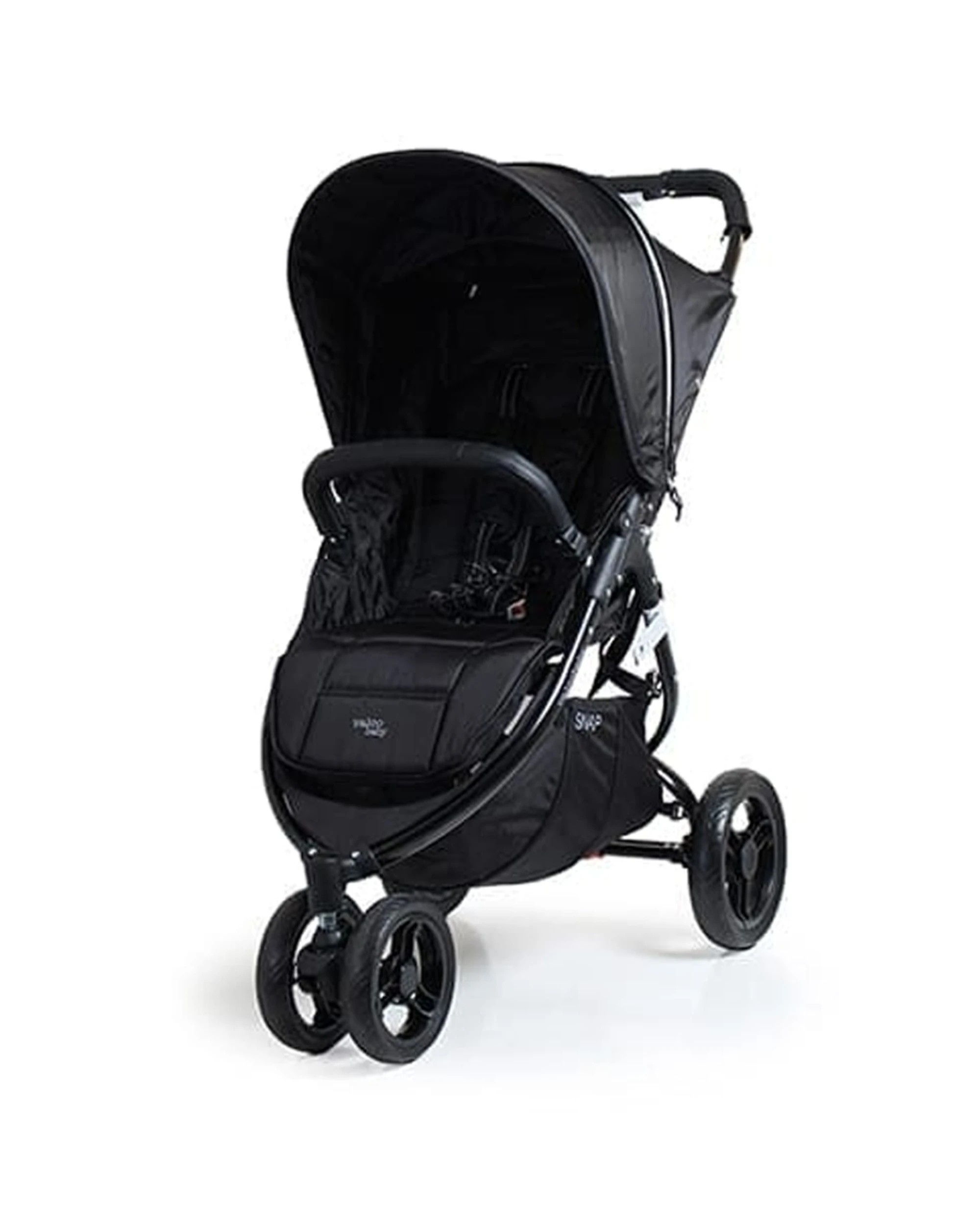 1 ValcoBaby Stroller Pram Handle Grips And Bumper Bar Covers For Snap Snap4 Leather - Black, 1 of 1