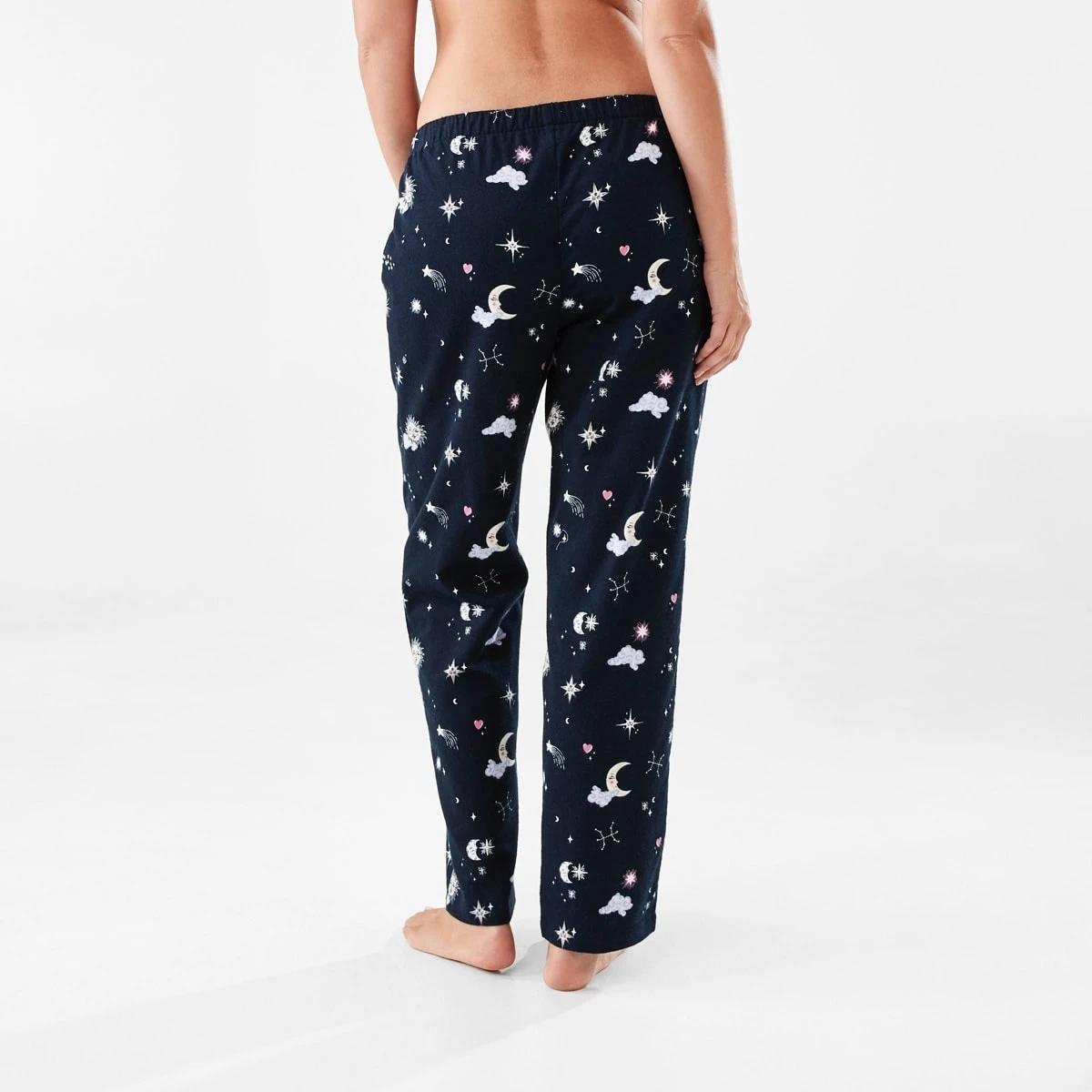 3 Printed Flannel Pants Cosmic, 3 of 5