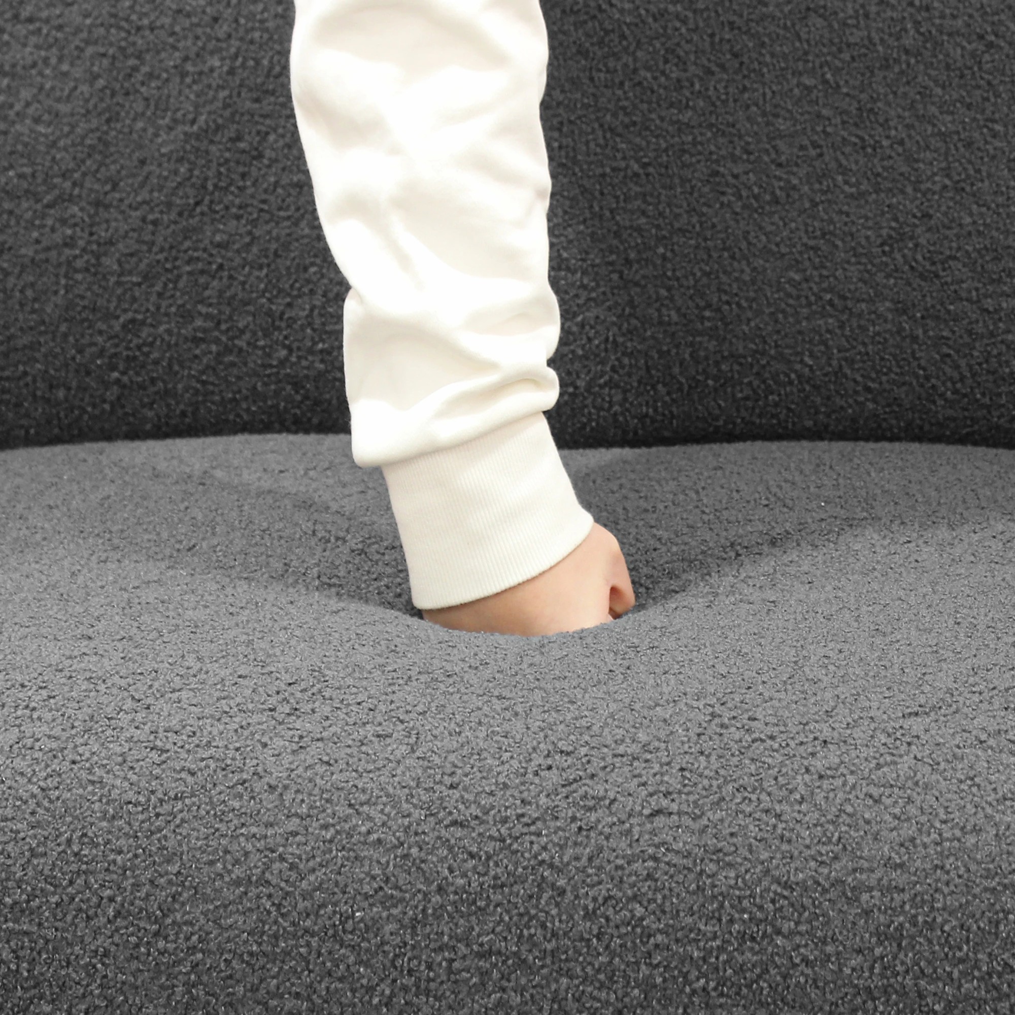 6 Levede 3-seater Boucle Sofa - Grey, 6 of 6