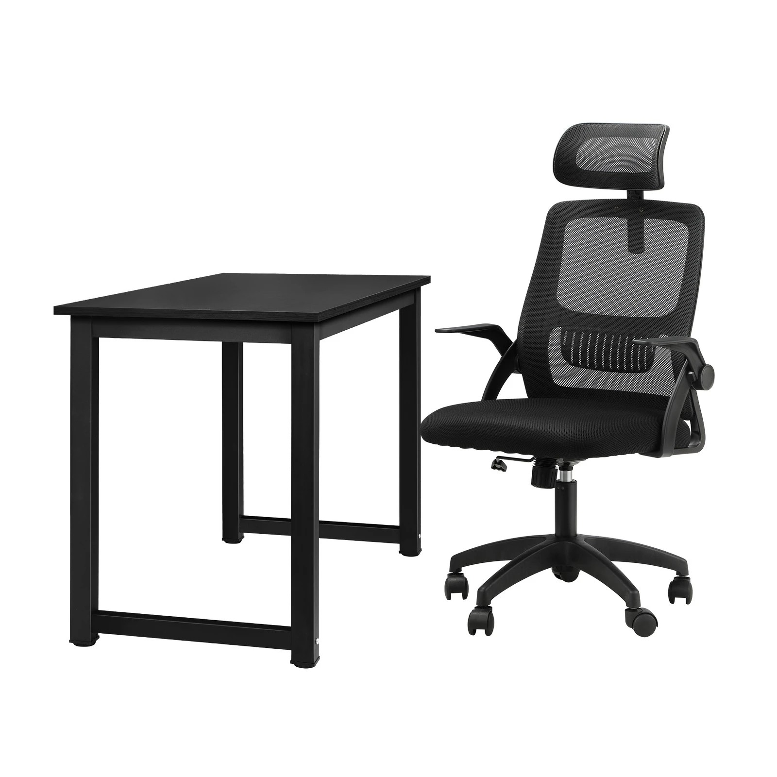 6 Oikiture Home Office Desk And Chair Set Computer Desk Mesh Office Chair
 - Multi, 6 of 10