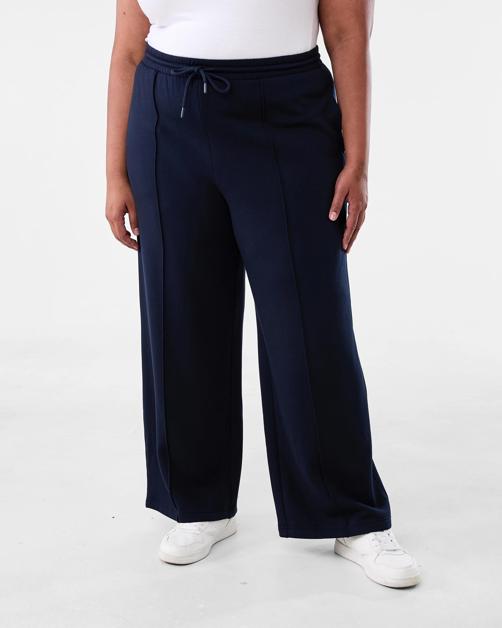 1 Curve Soft Touch Wide Leg Trackpants Navy Blaze, 1 of 5