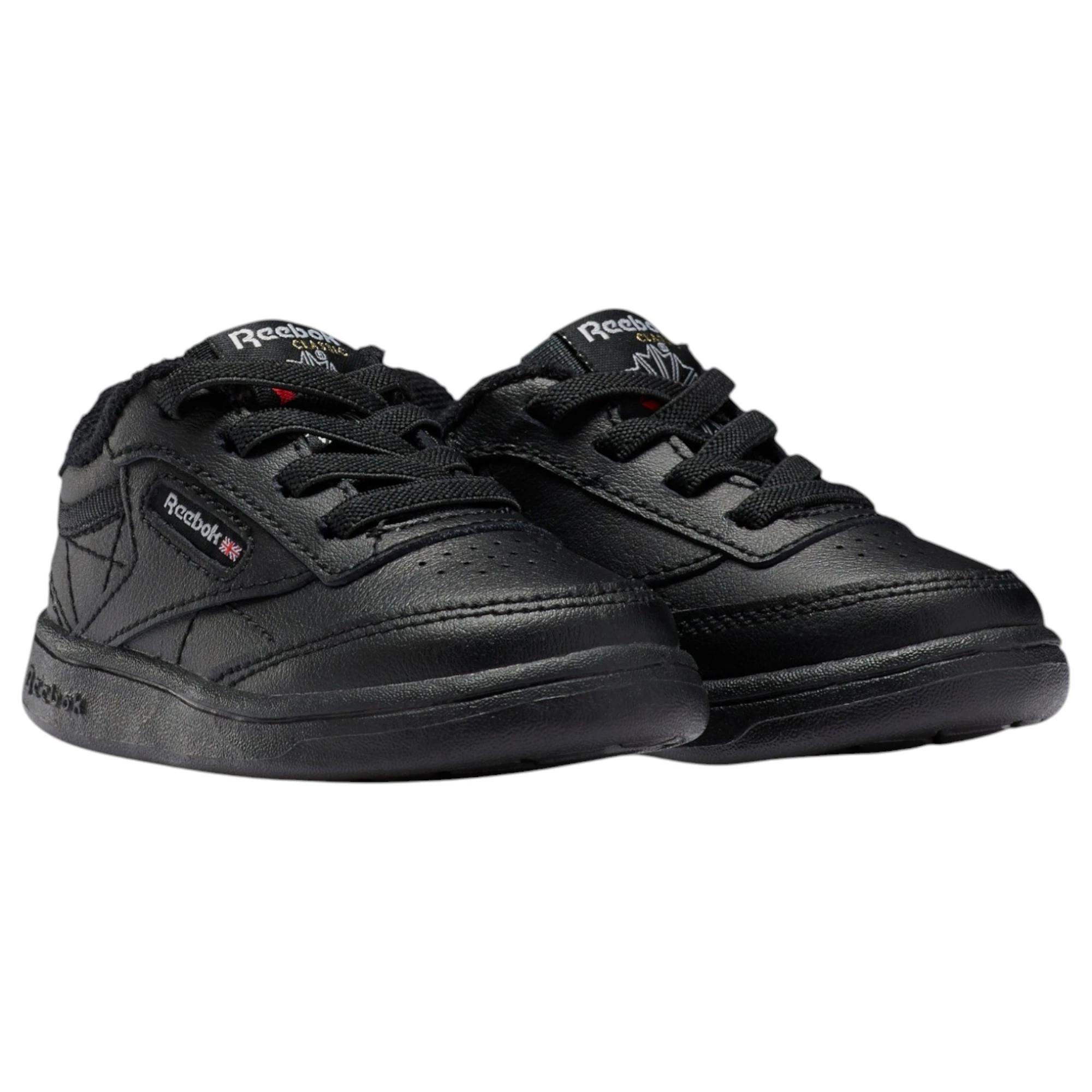 2 Reebok Unisex Toddler Club C Triple Casual Shoes BLACK, 2 of 8