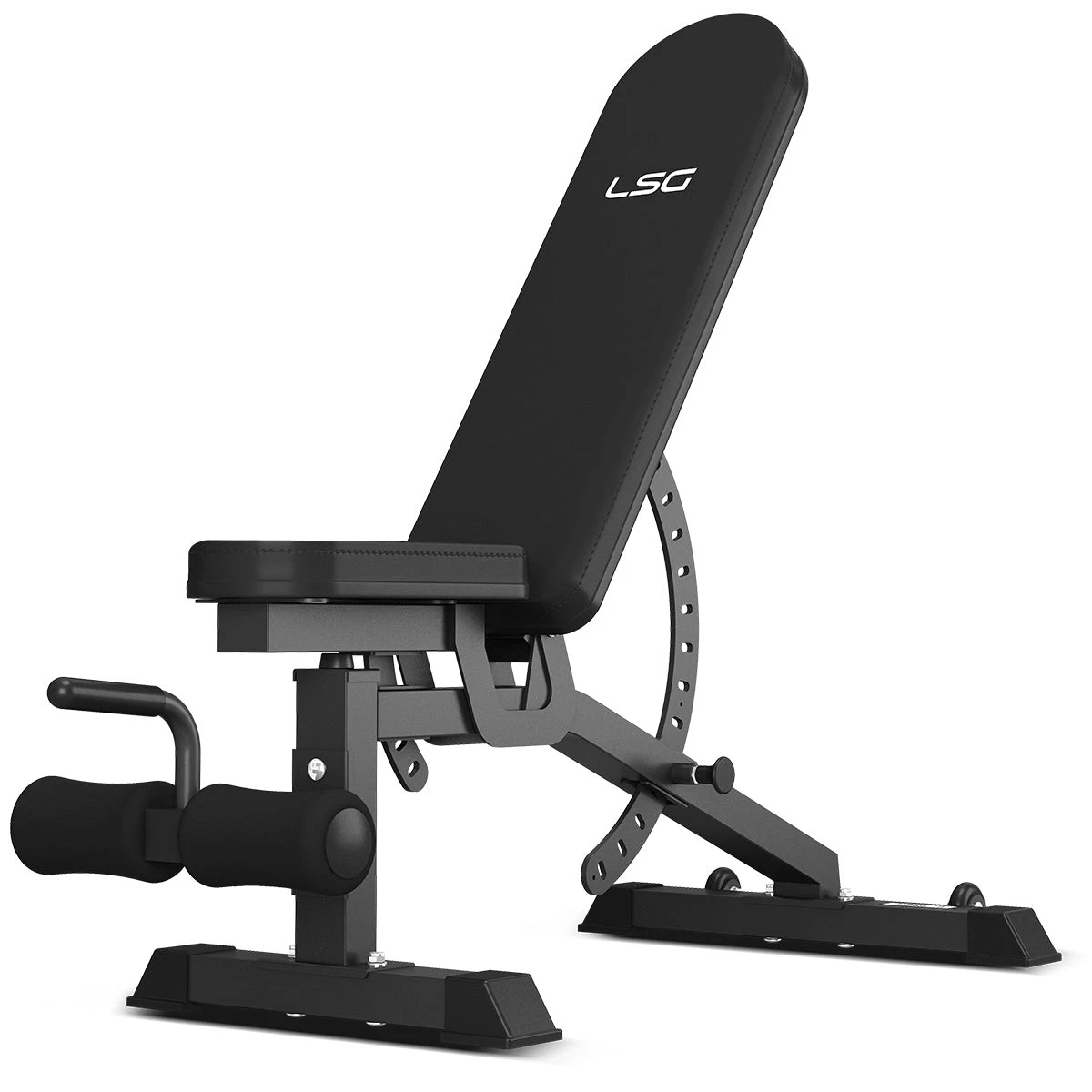 1 LSG GBN-006 14 Level FID Bench (Flat, Incline, Decline) - Black, 1 of 7