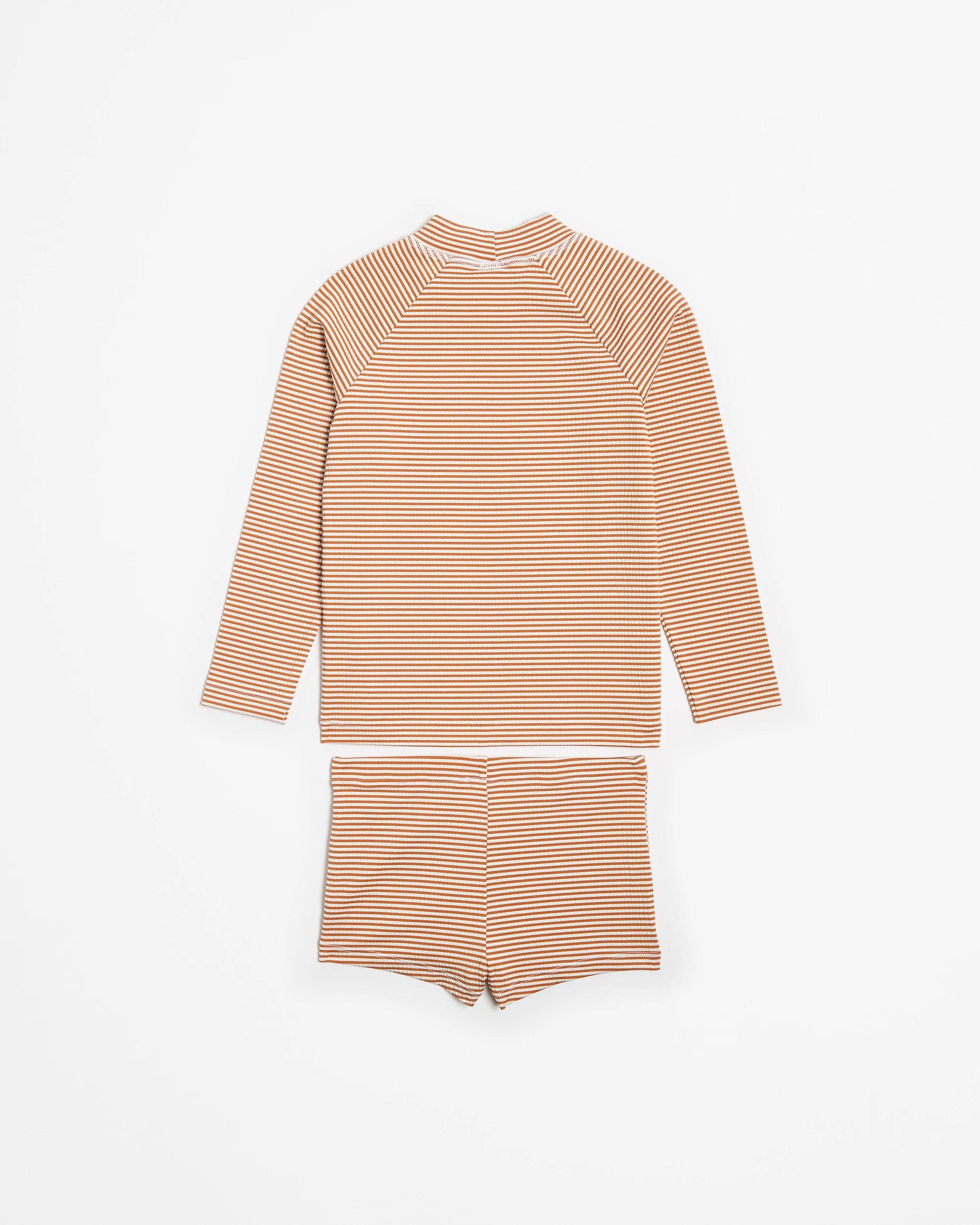 3 Target Swim Rashie And Short 2 Piece Set ORANGE STRIPE, 3 of 3