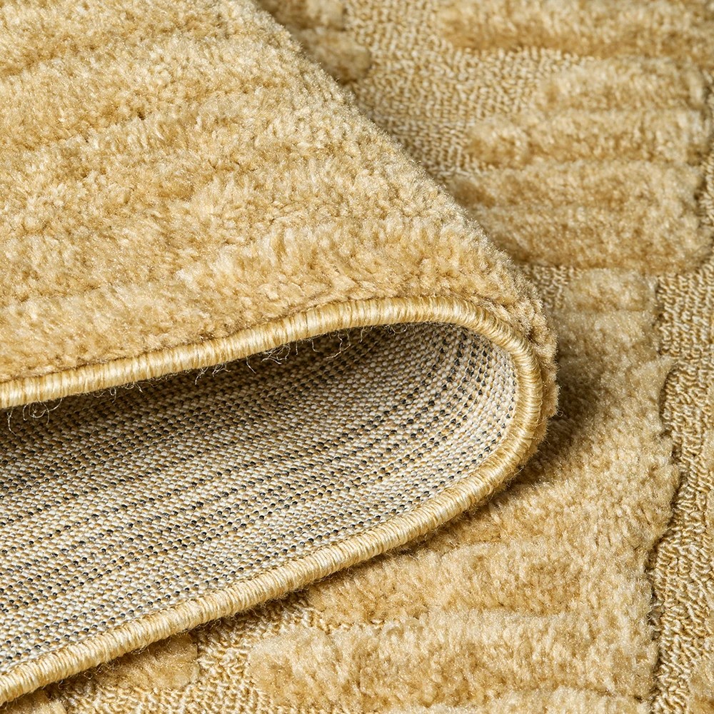 6 Common Ground Rugs Sanctuary Aliya 300x80cm - Medium Runner Power Loomed Rug - Gold, 6 of 7