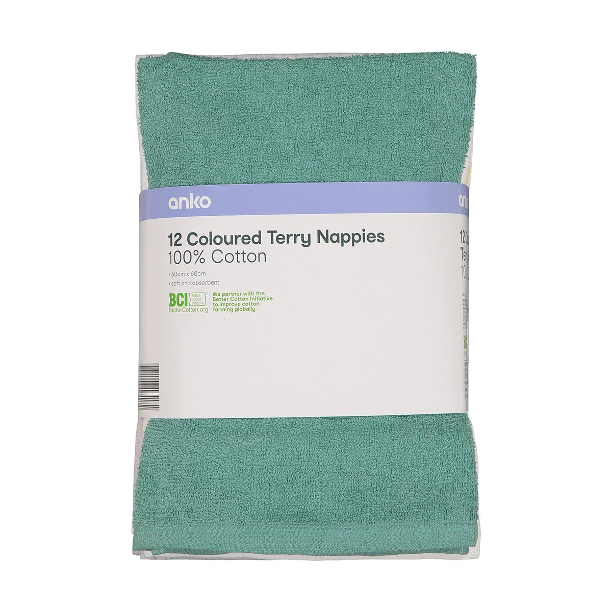 6 12 Pack Coloured Terry Nappies, 6 of 6
