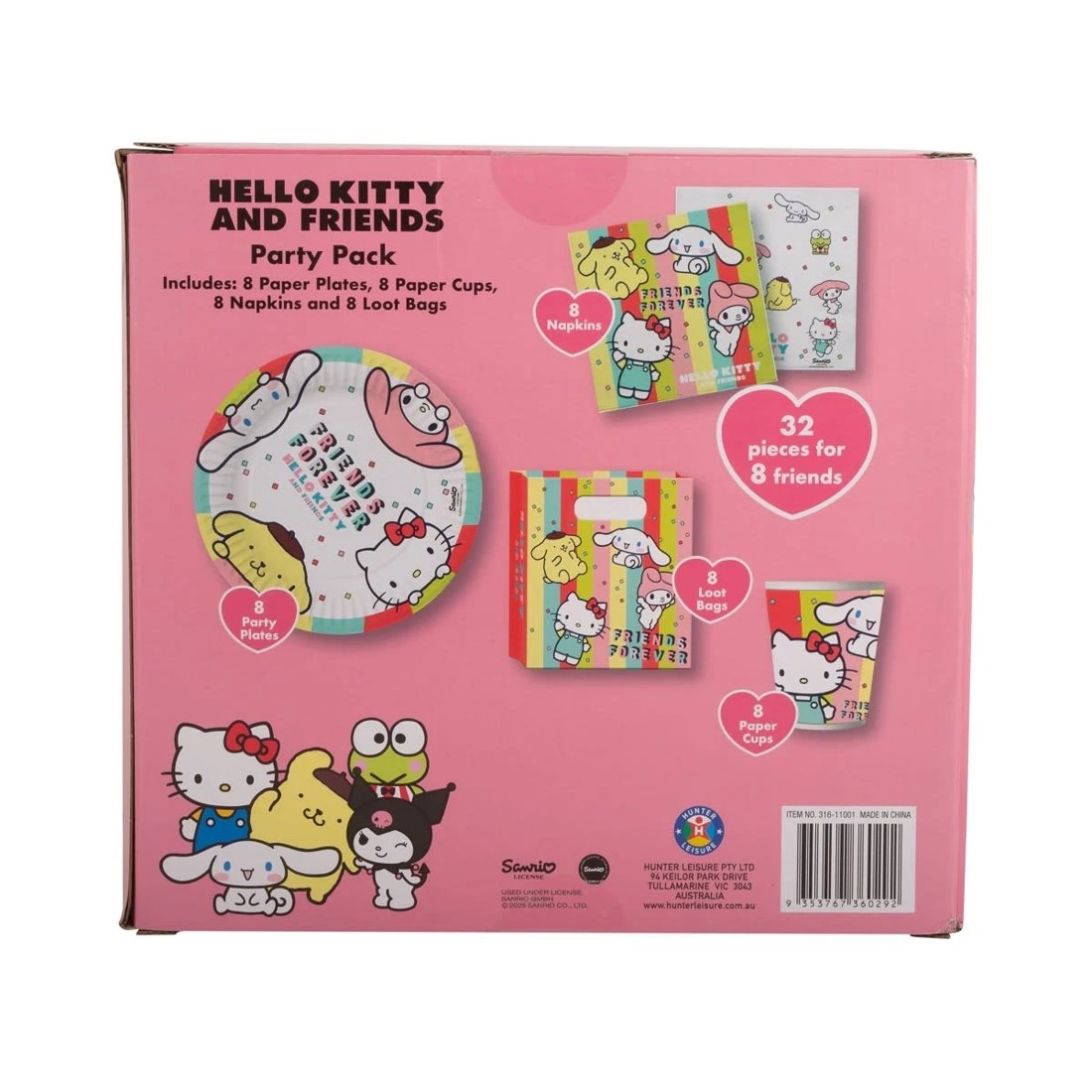 6 32 Piece Hello Kitty and Friends Party Pack, 6 of 6