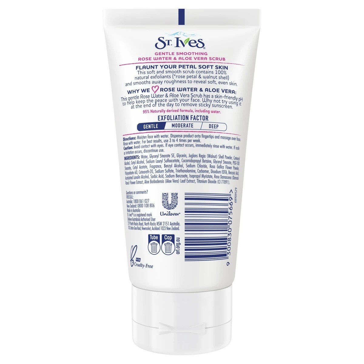 2 St. Ives Gentle Smoothing Face Scrub 150ml - Rose Water and Aloe Vera - White, 2 of 6