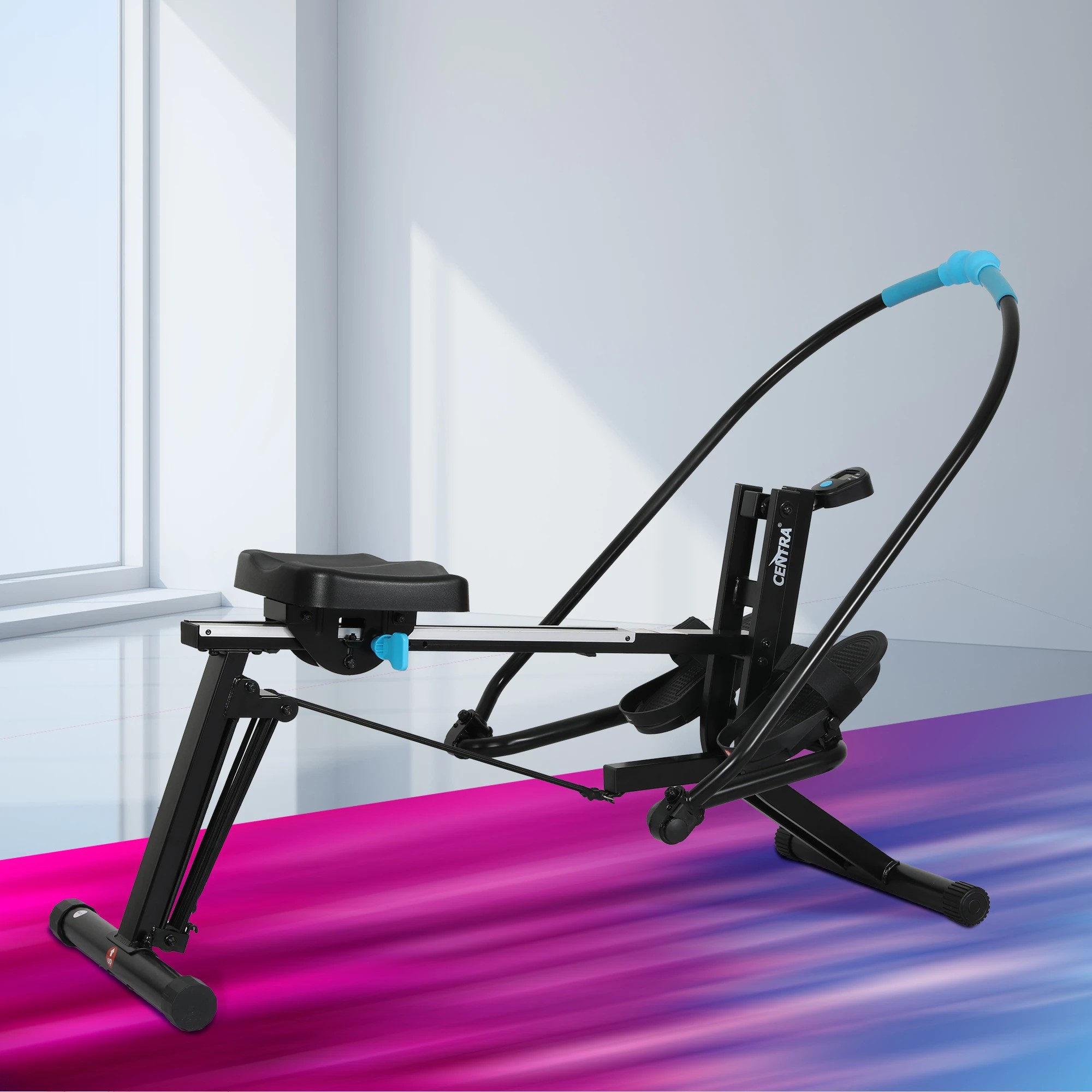 7 Centra 2 In 1 Rowing Machine Strength Training Leg LED Display Exercise Home Gym, 7 of 8