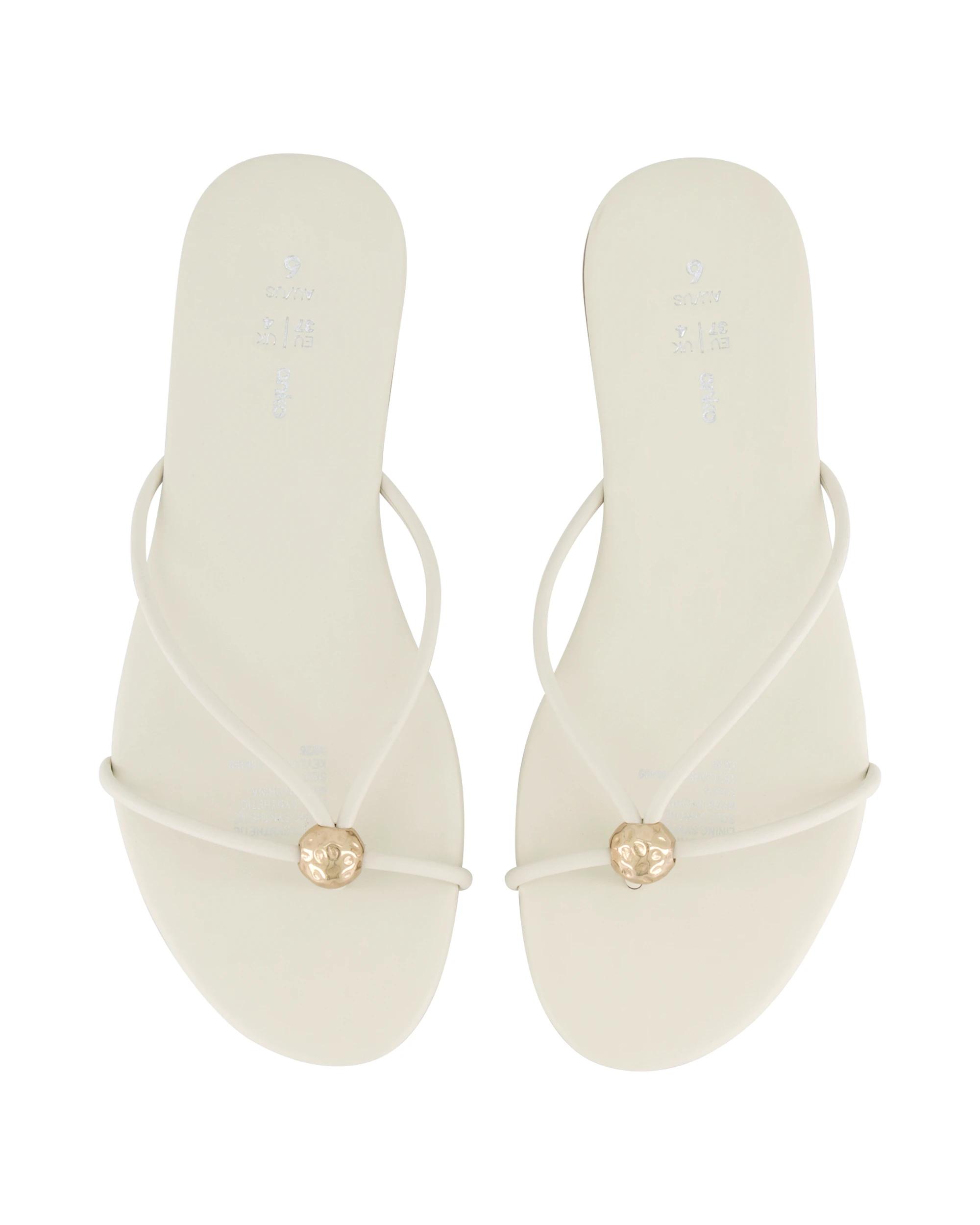 3 Toe Post Sandals Bone, 3 of 3