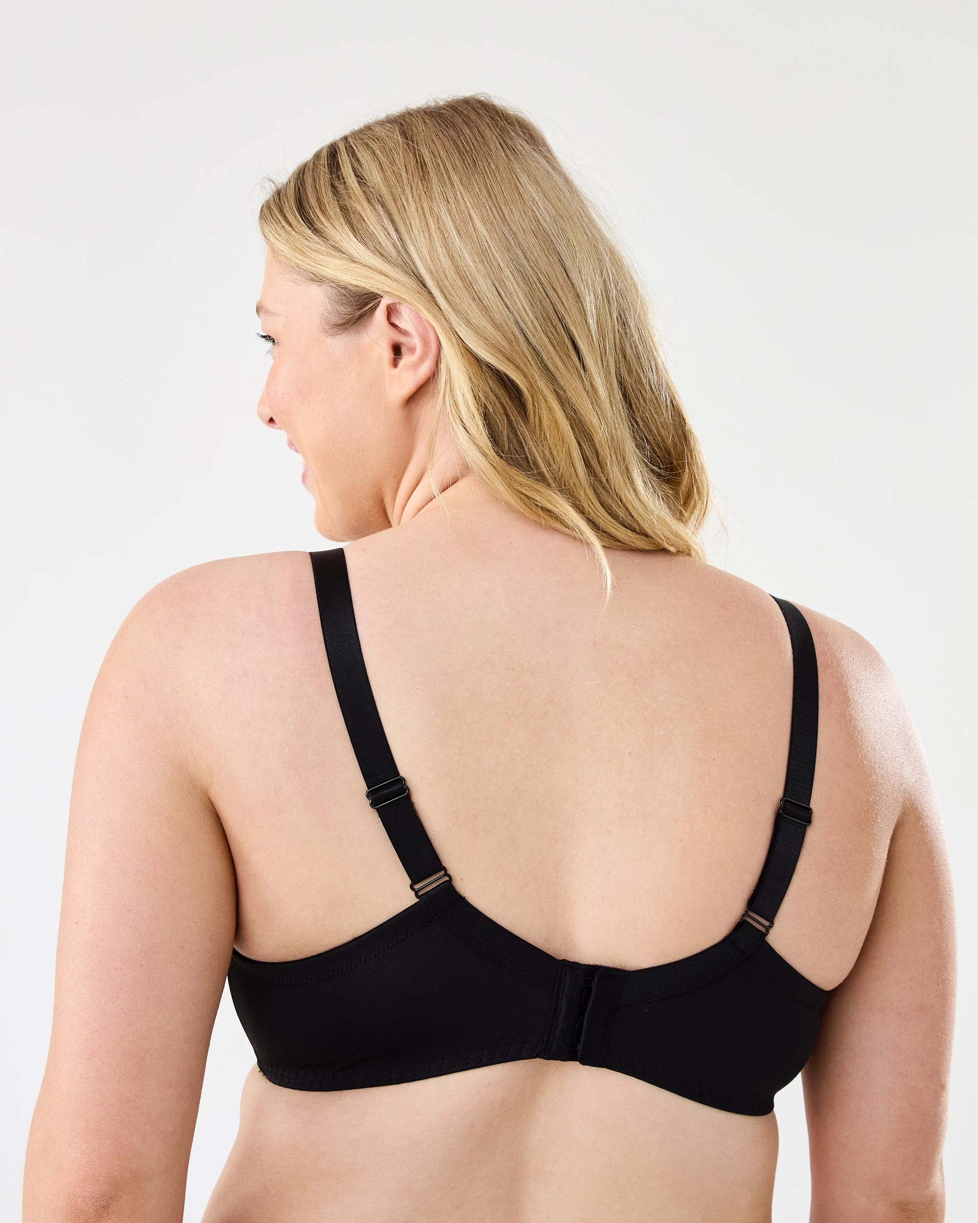 3 Full Figure Lace Balconette Bra Black, 3 of 6