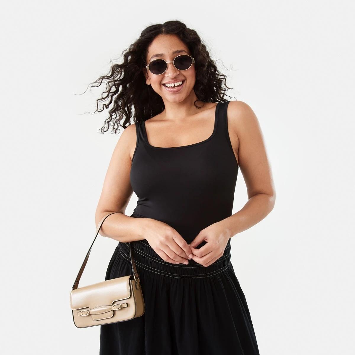 7 Rouched Maxi Skirt Black, 7 of 8