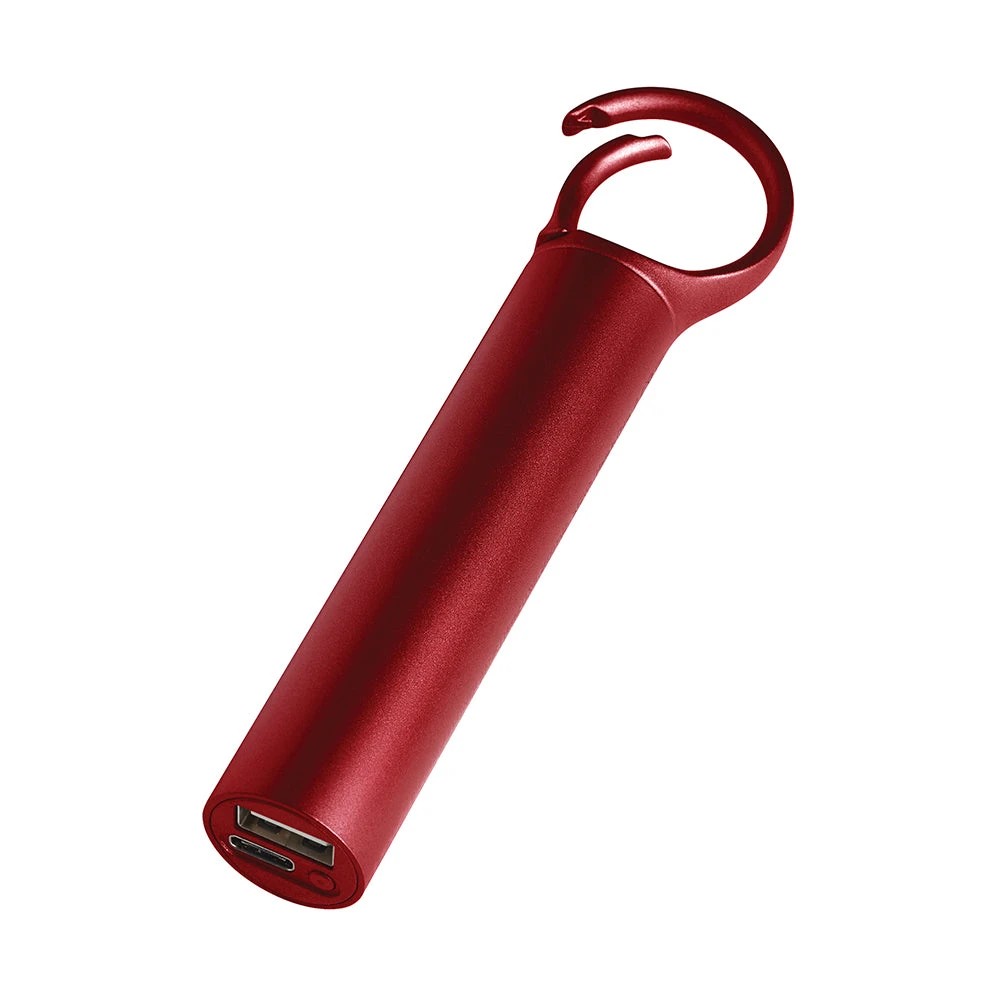 2 Lexon Nomaday 3000 Mah Power Bank With Clip - Red - Red, 2 of 5