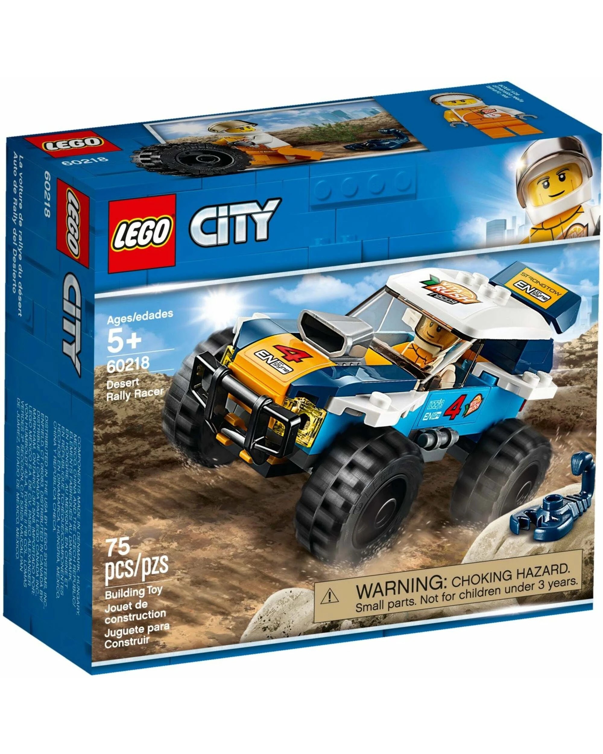 1 LEGO 60218 Desert Rally Racer Car Toy with Minifigure, 1 of 3