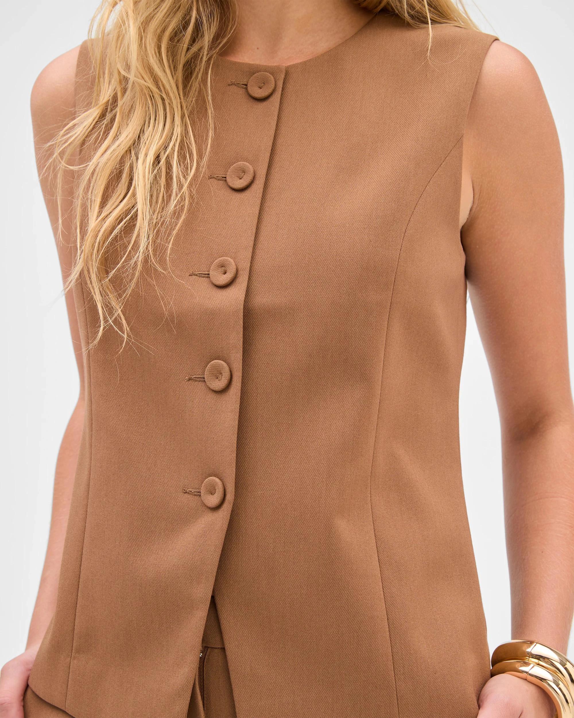 6 Preview Sleeveless Crew Neck Waistcoat PARTRIDGE, 6 of 8