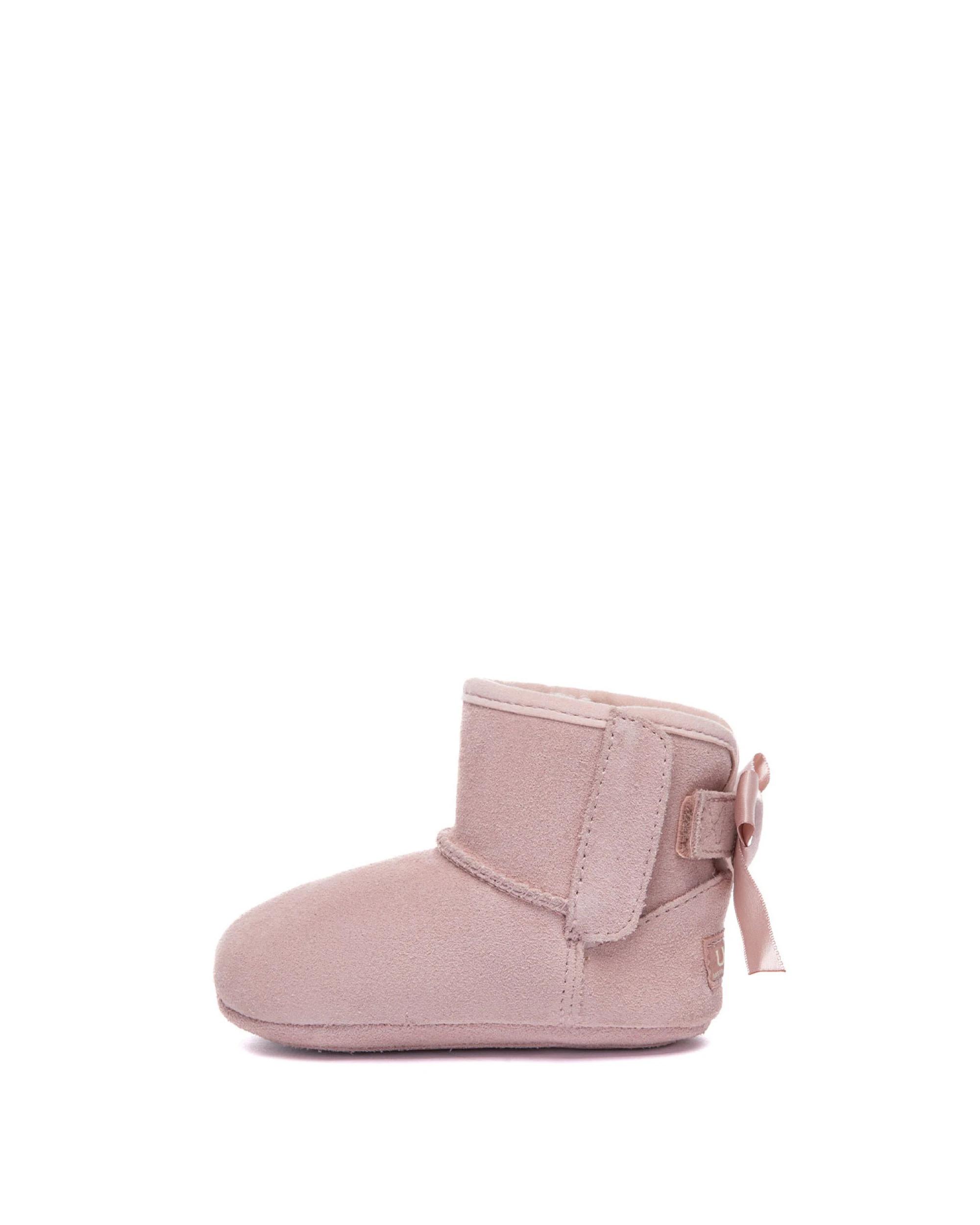 4 Australian Shepherd UGG Baby Booties Back Bow Gift Set Ribelle Boots PINK, 4 of 5
