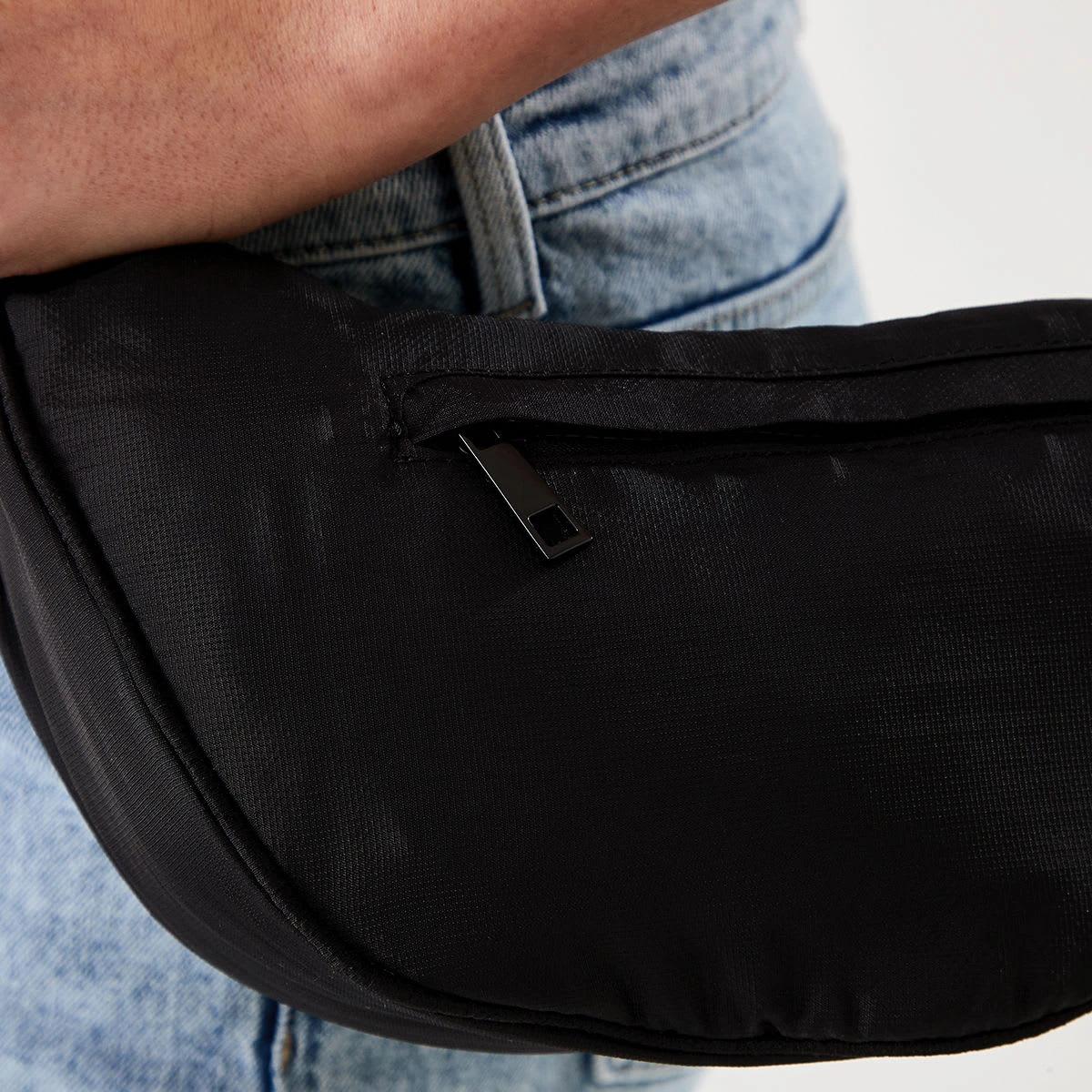 6 Urban Crescent Sling Bag BLACK, 6 of 6
