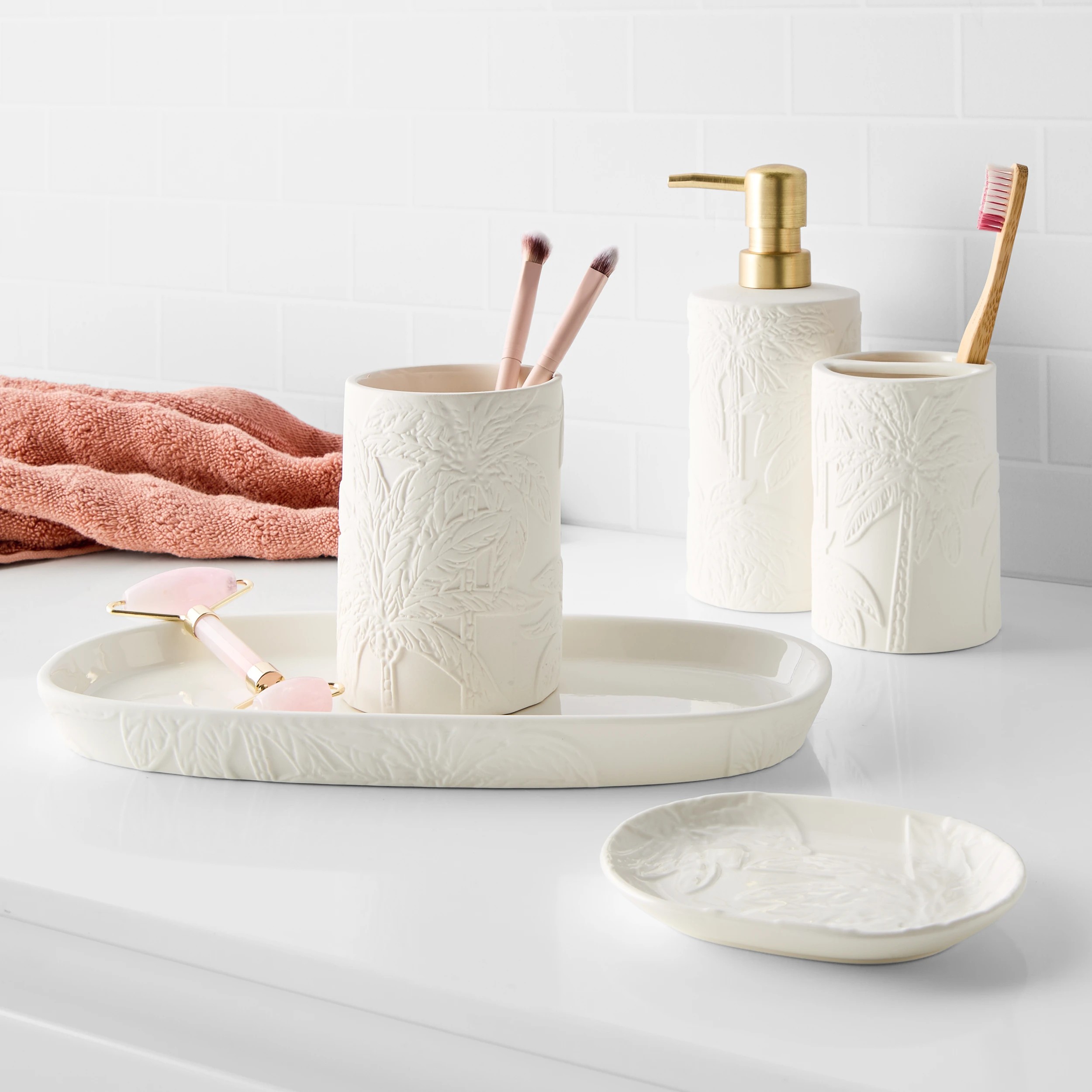 1 5 Piece Bathroom Accessories Set, 1 of 10