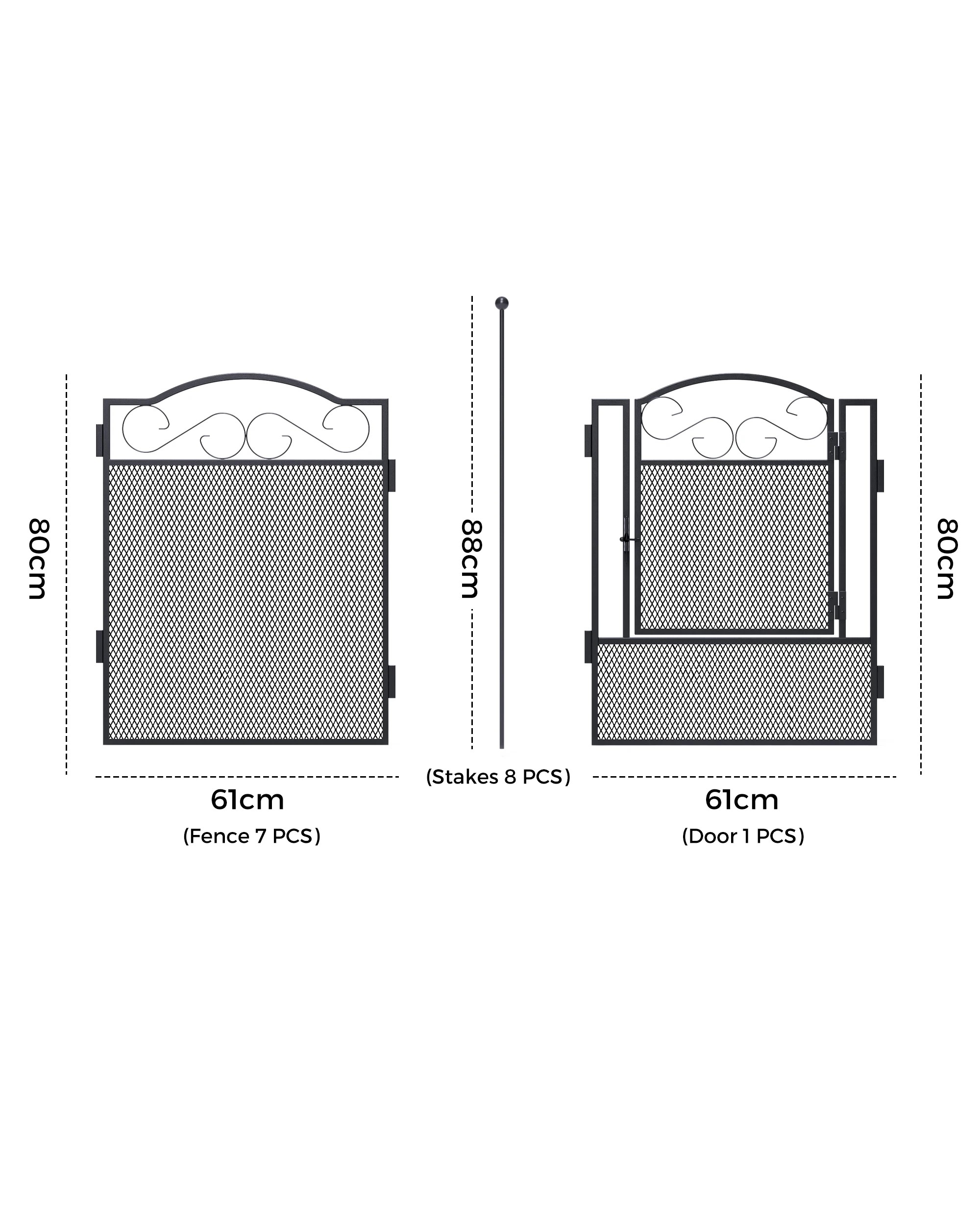 9 Advwin 8 Panel Pet Playpen Heavy-duty Dog Cage Pet Fence Pet Enclosure Cage, 9 of 9