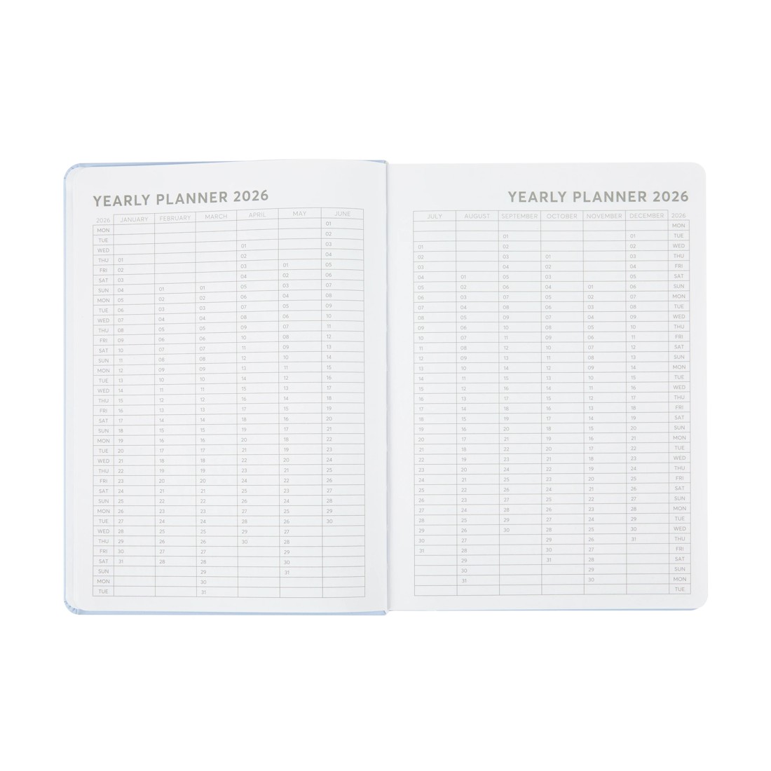 6 2026 Daily Diary - Blue, 6 of 8