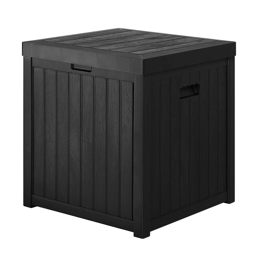 1 Gardeon Outdoor Storage Box 195L - Black, 1 of 4