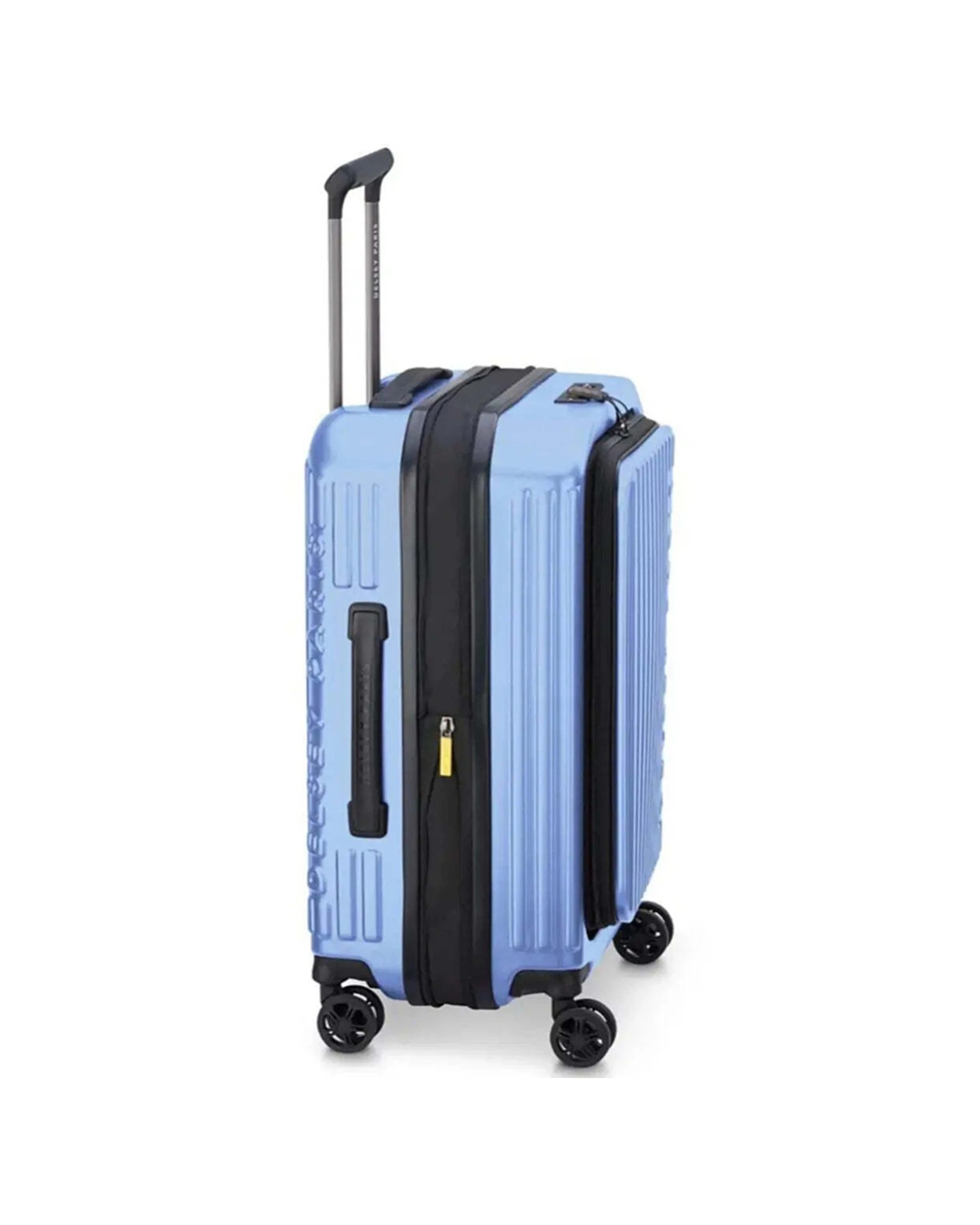 5 Delsey Securtime Zip 55 cm Top Opening 4-Wheel Expandable Cabin Suitcase Lavender - Blue, 5 of 6
