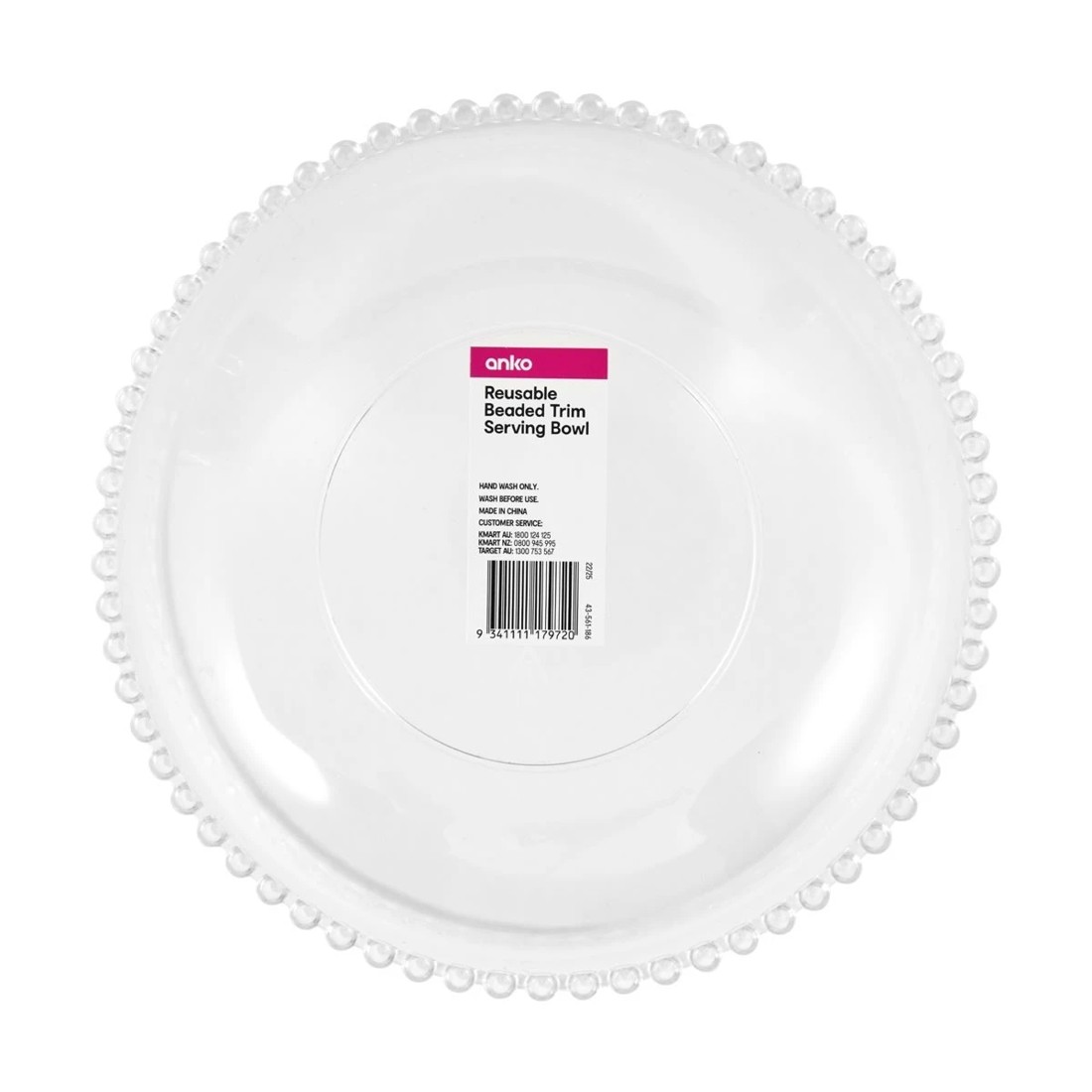 4 Reusable Beaded Trim Serving Bowl, 4 of 4