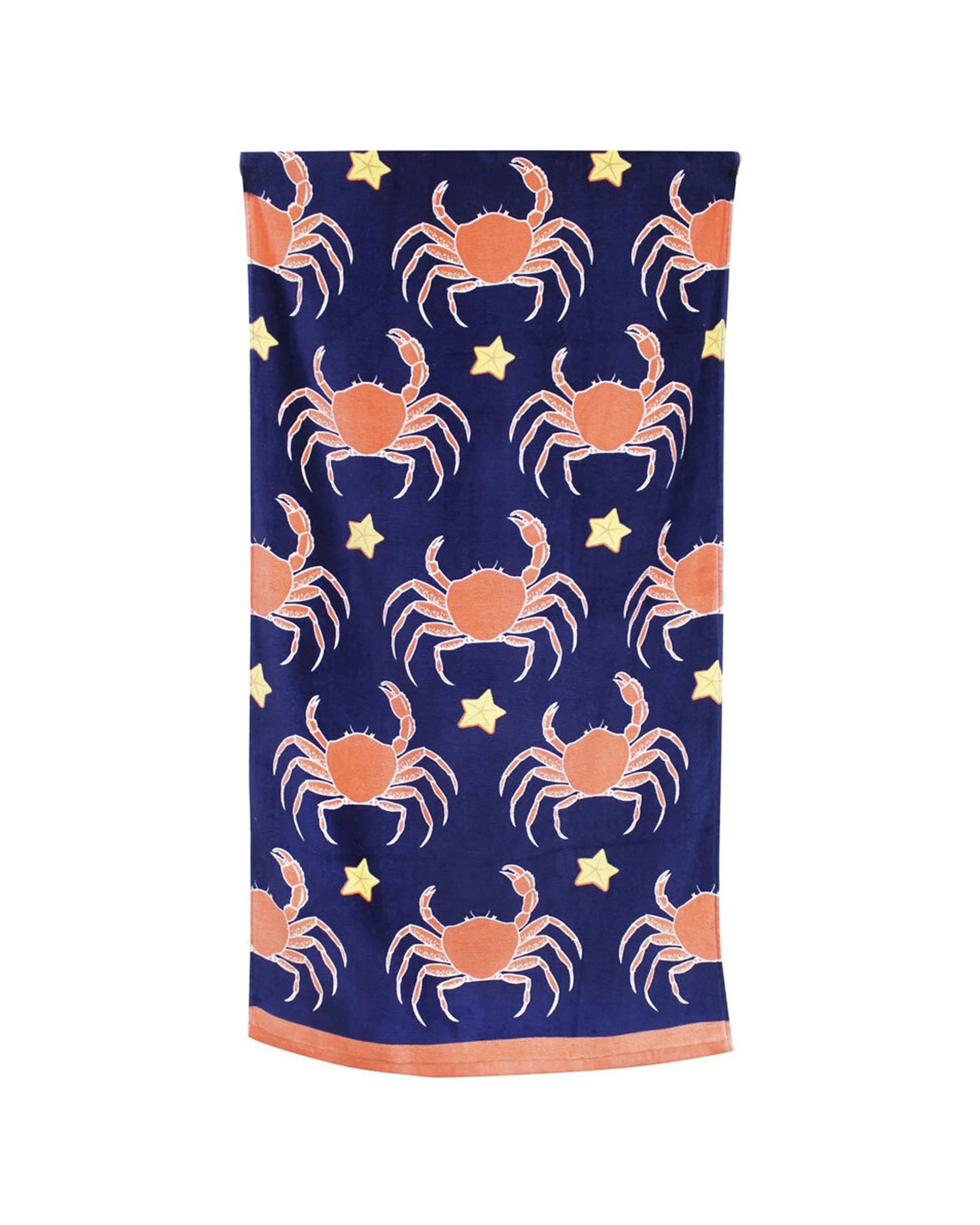 1 Onkaparinga Kids Absorbent Beach Towel - Crabs 2PK 60x120cm - Pattern, 1 of 1