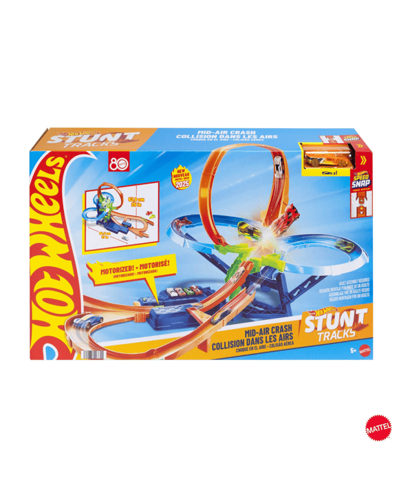Hot Wheels Stunt Tracks Mid-Air Crash Playset