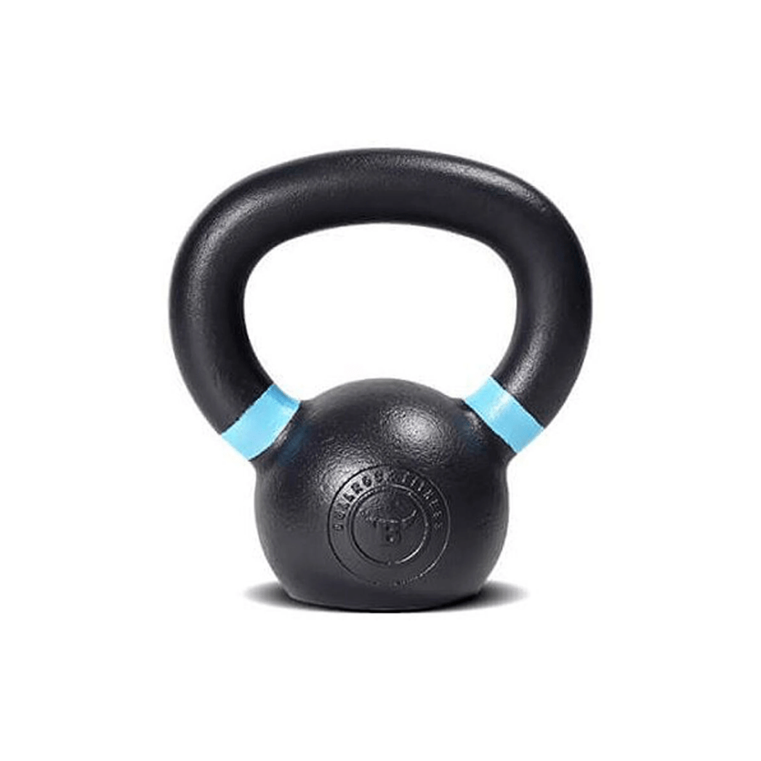 1 BODYWORX Premium Cast Iron Kettlebell 6kg Ergonomic Handle Flat Bottom - Black, 1 of 1