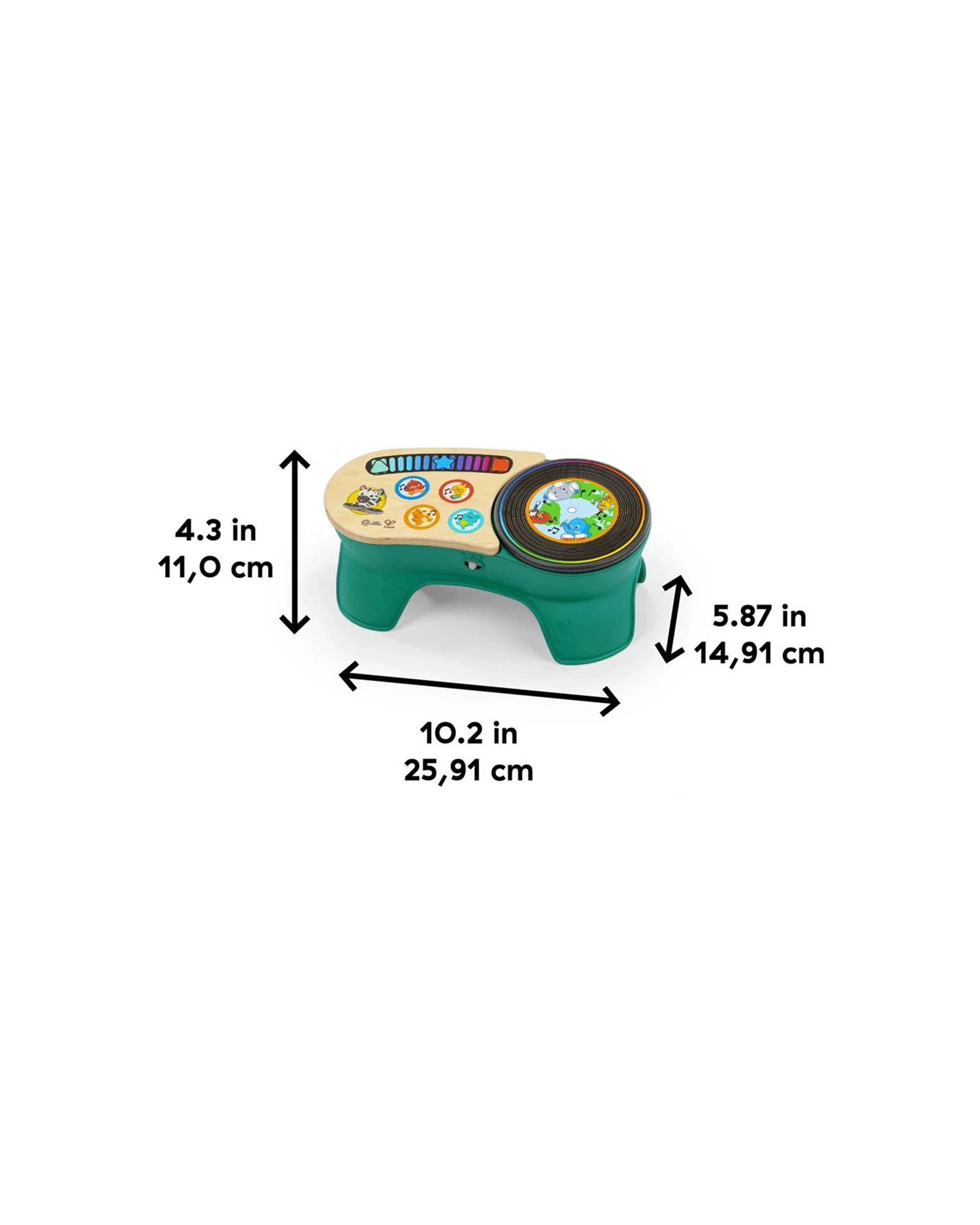 2 Hape DJ Discovery Magic Touch Turntable Baby Toy 6 Months To 3 Years With Lights - Multi, 2 of 4