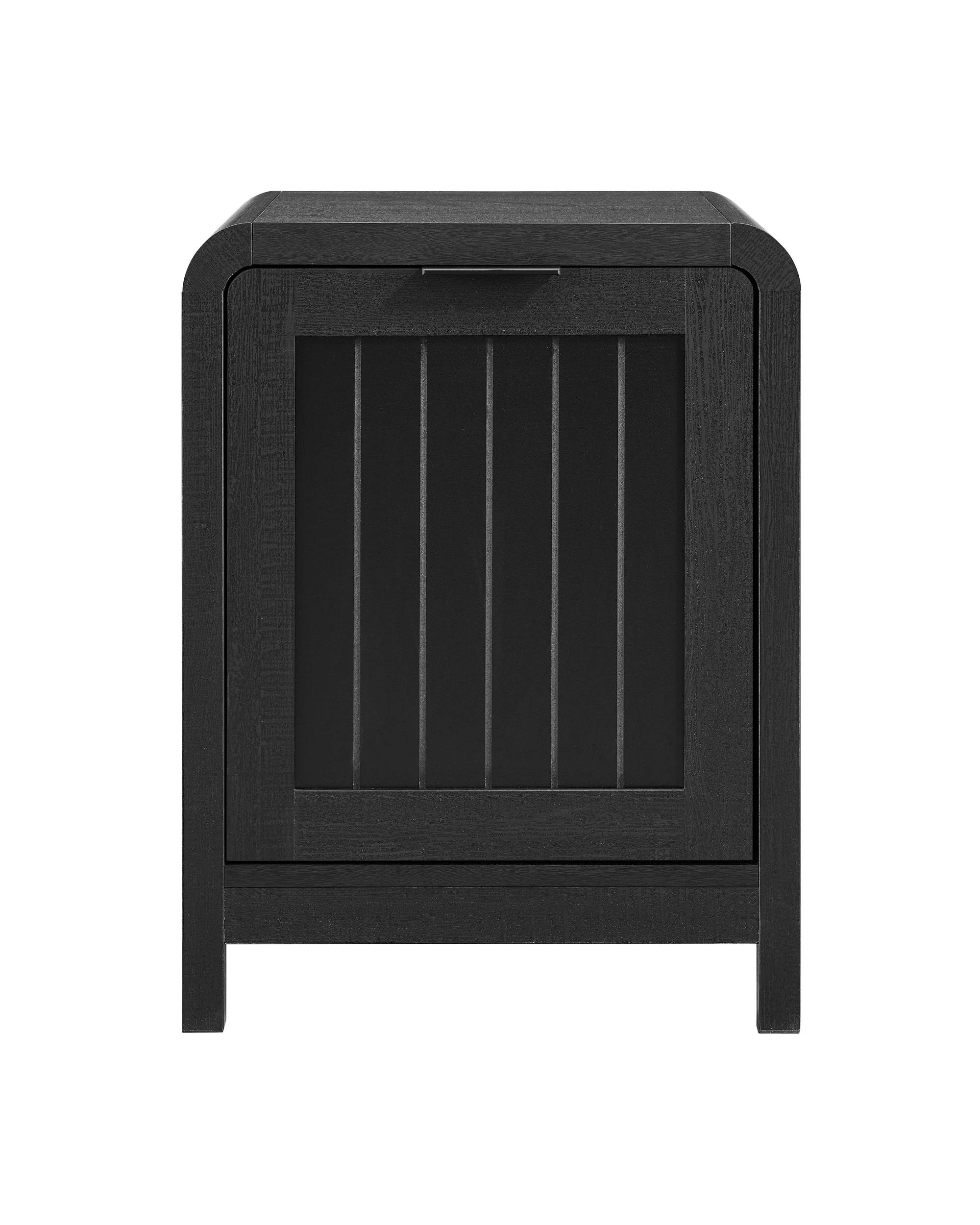 4 Kodu Bedside Unit Nightstand Side Table 1 Door - Black, 4 of 10